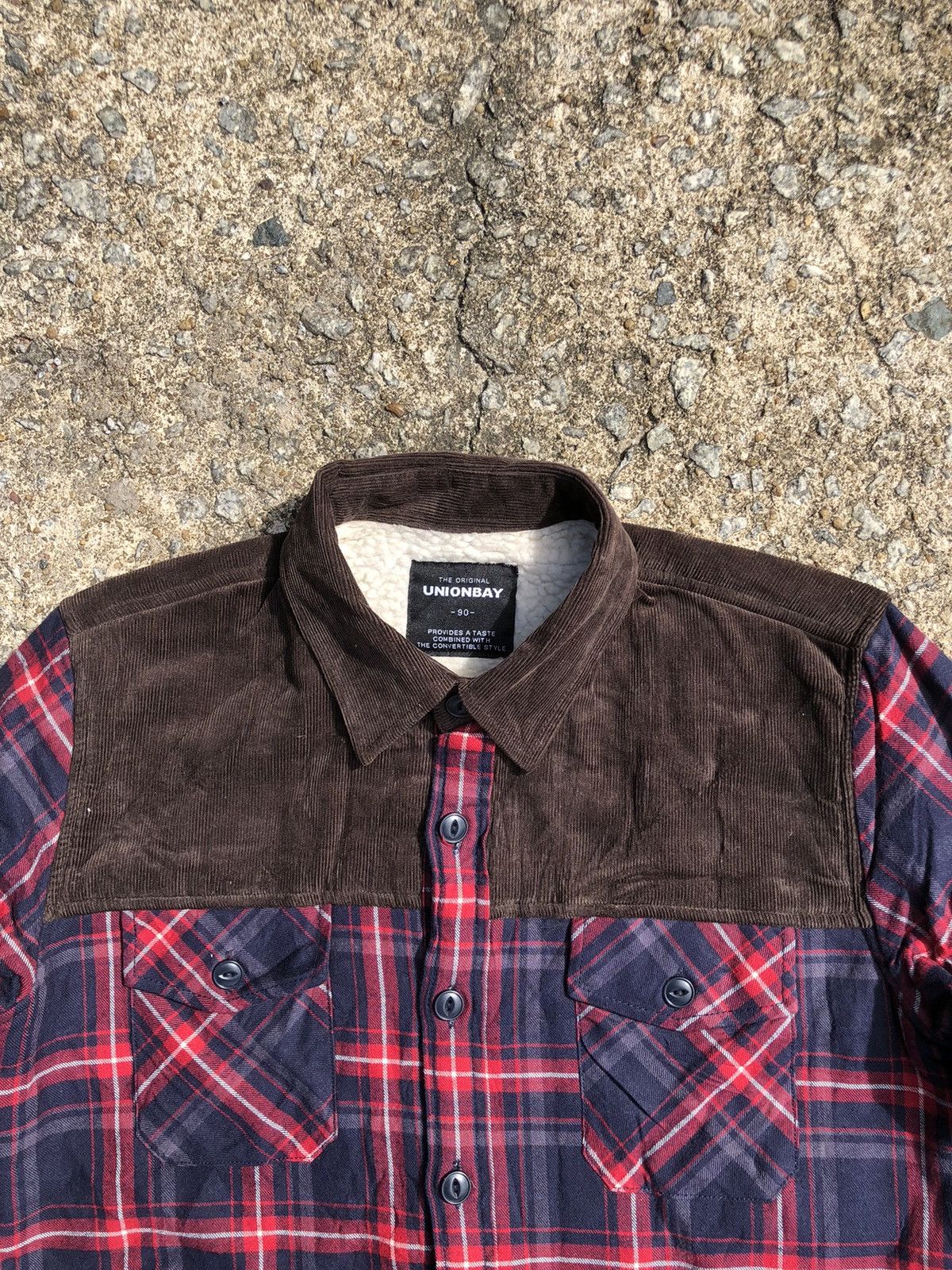 Japanese Brand Vintage Unionbay Plaid Flannel Sherpa Jacket Size US M / EU 48-50 / 2 - 3 Thumbnail