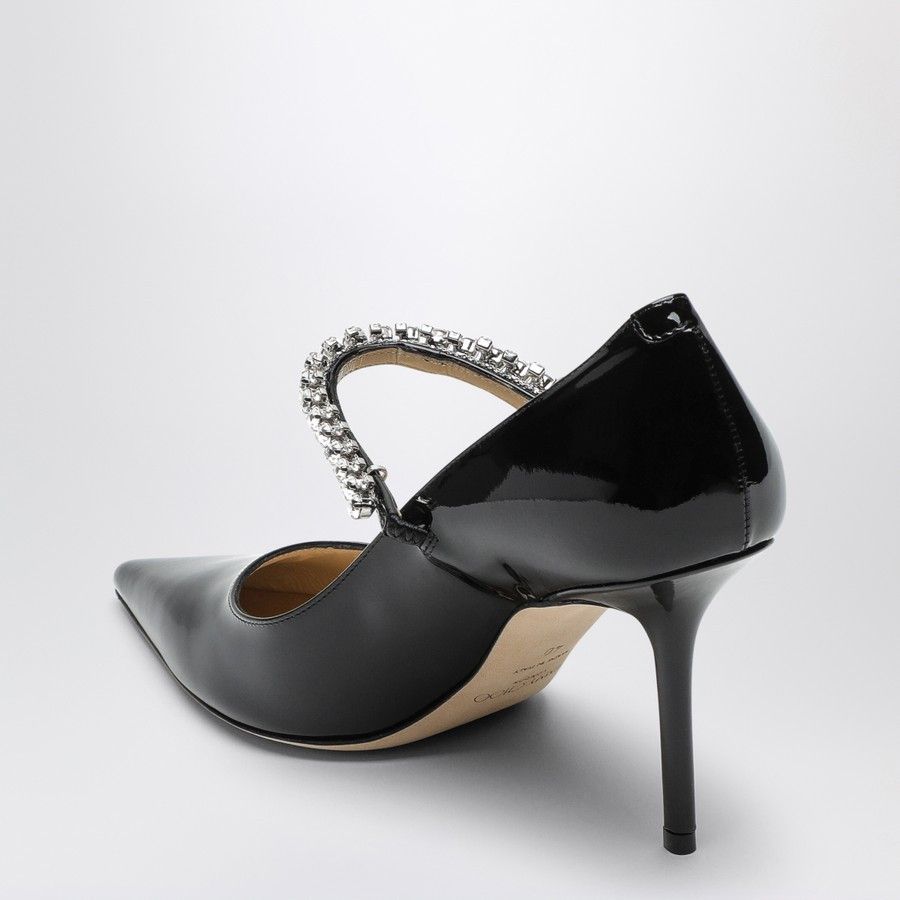 Jimmy Choo o1d2blof0824 Leather Pumps in Black Size US 7 / IT 37 - 4 Thumbnail