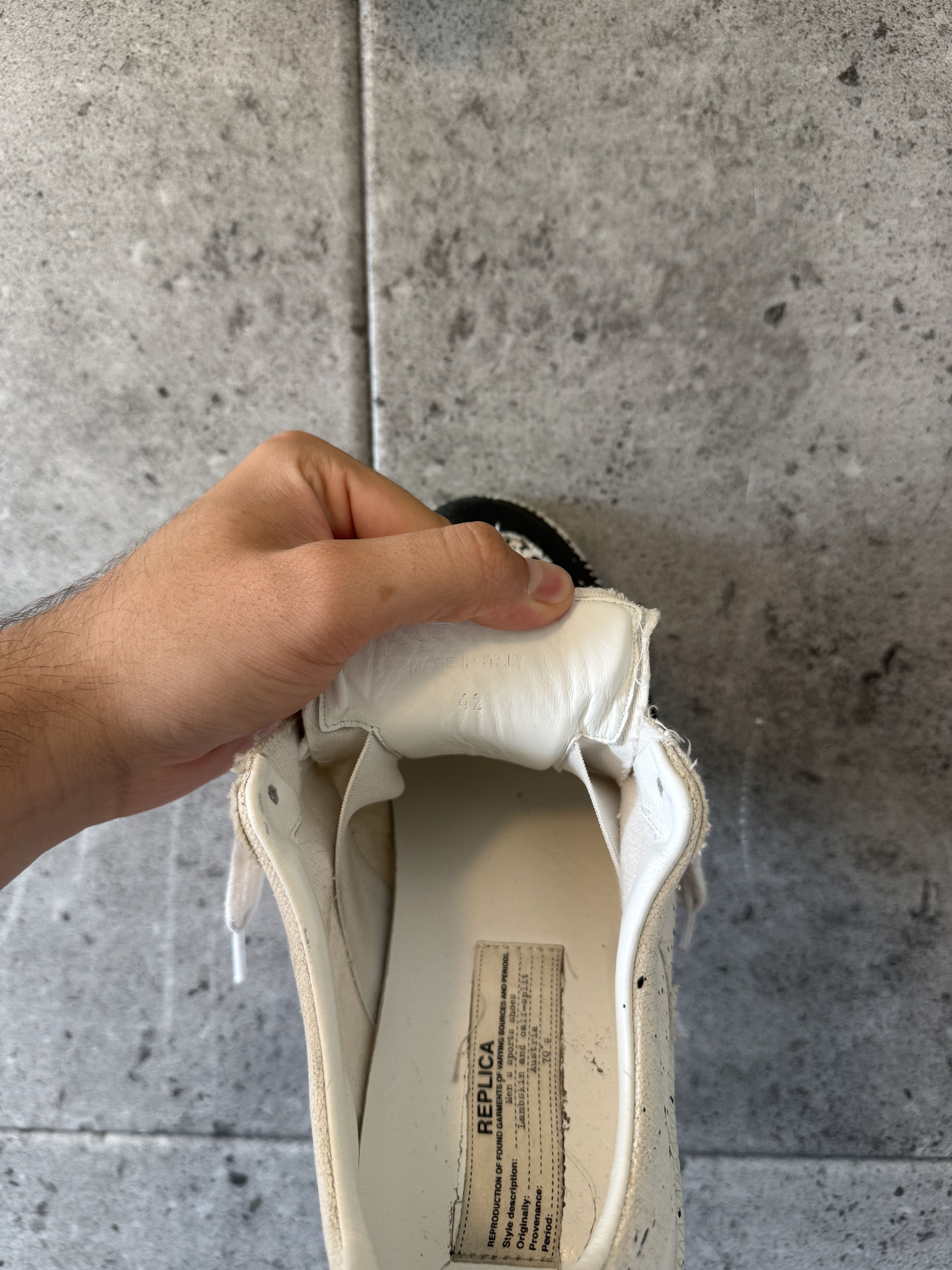 Maison Margiela Maison Margiela canvas paint splatter sneakers Size US 9 / EU 42 - 10 Thumbnail