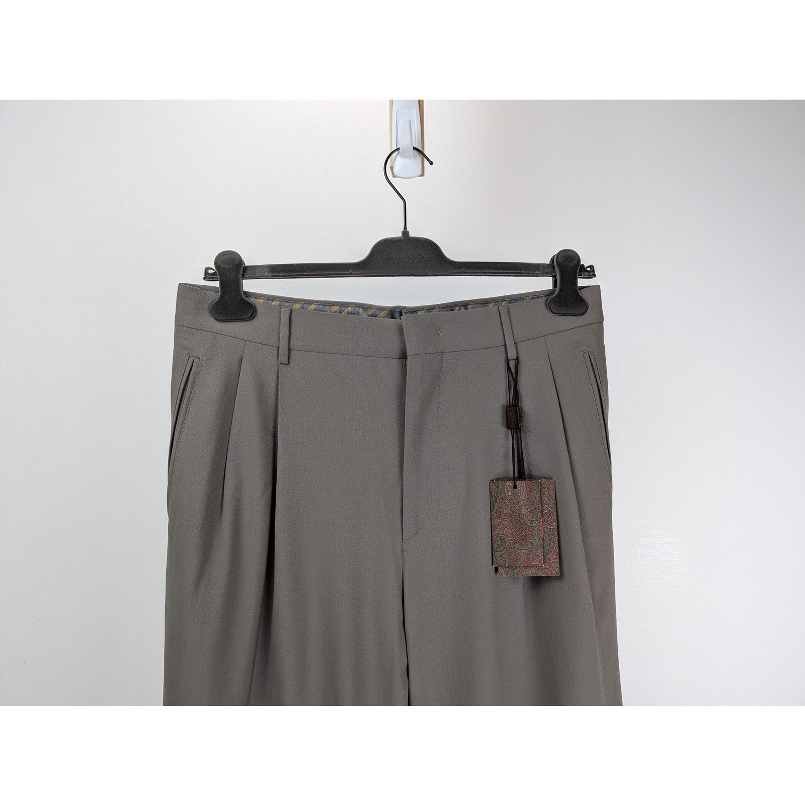 Etro o1rshd1 CC20 Dress Pantaloni Dress Pants in Multicolor Size US 34 / EU 50 - 2 Thumbnail