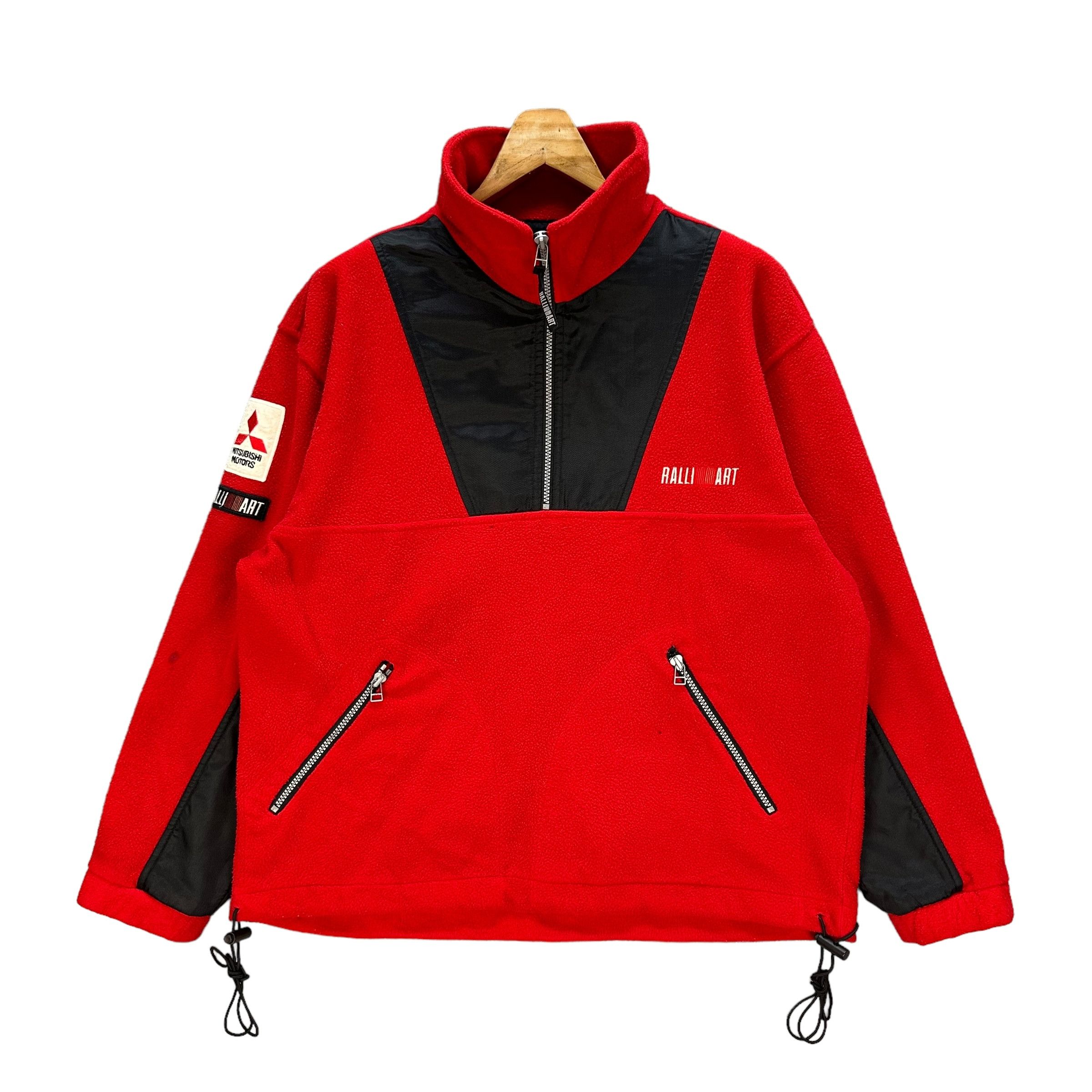 Japanese Brand MITSUBISHI RALLI ART Half Zip Pullover Fleece #A45-1039 Size US M / EU 48-50 / 2 - 1 Thumbnail