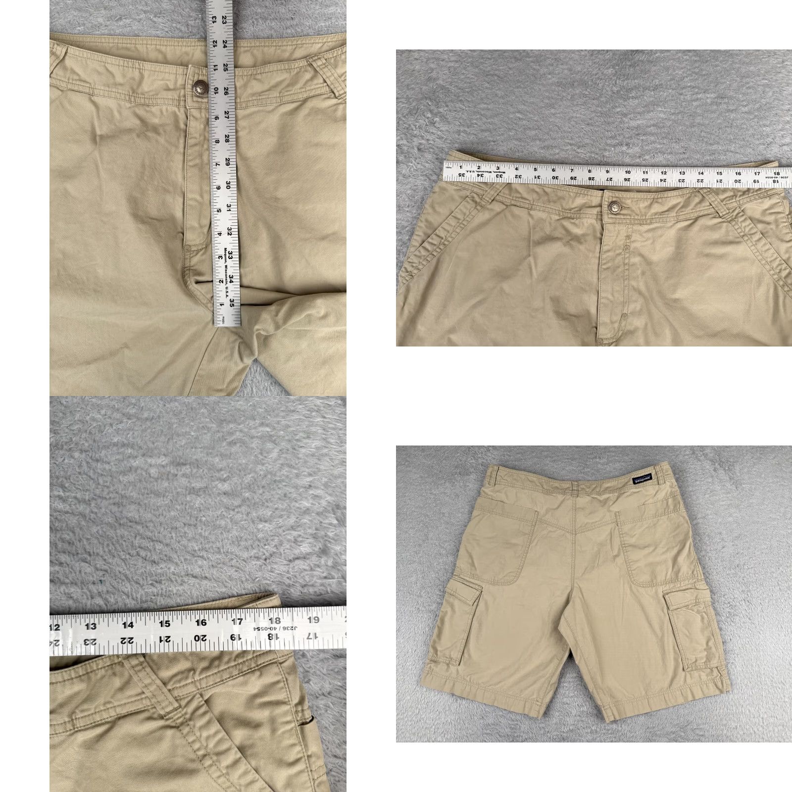 Patagonia VINTAGE Patagonia Shorts Men 38 Beige Lightweight All Wear 100% Cotton Hiking Camp 36x12 Size US 38 / EU 54 - 9 Thumbnail