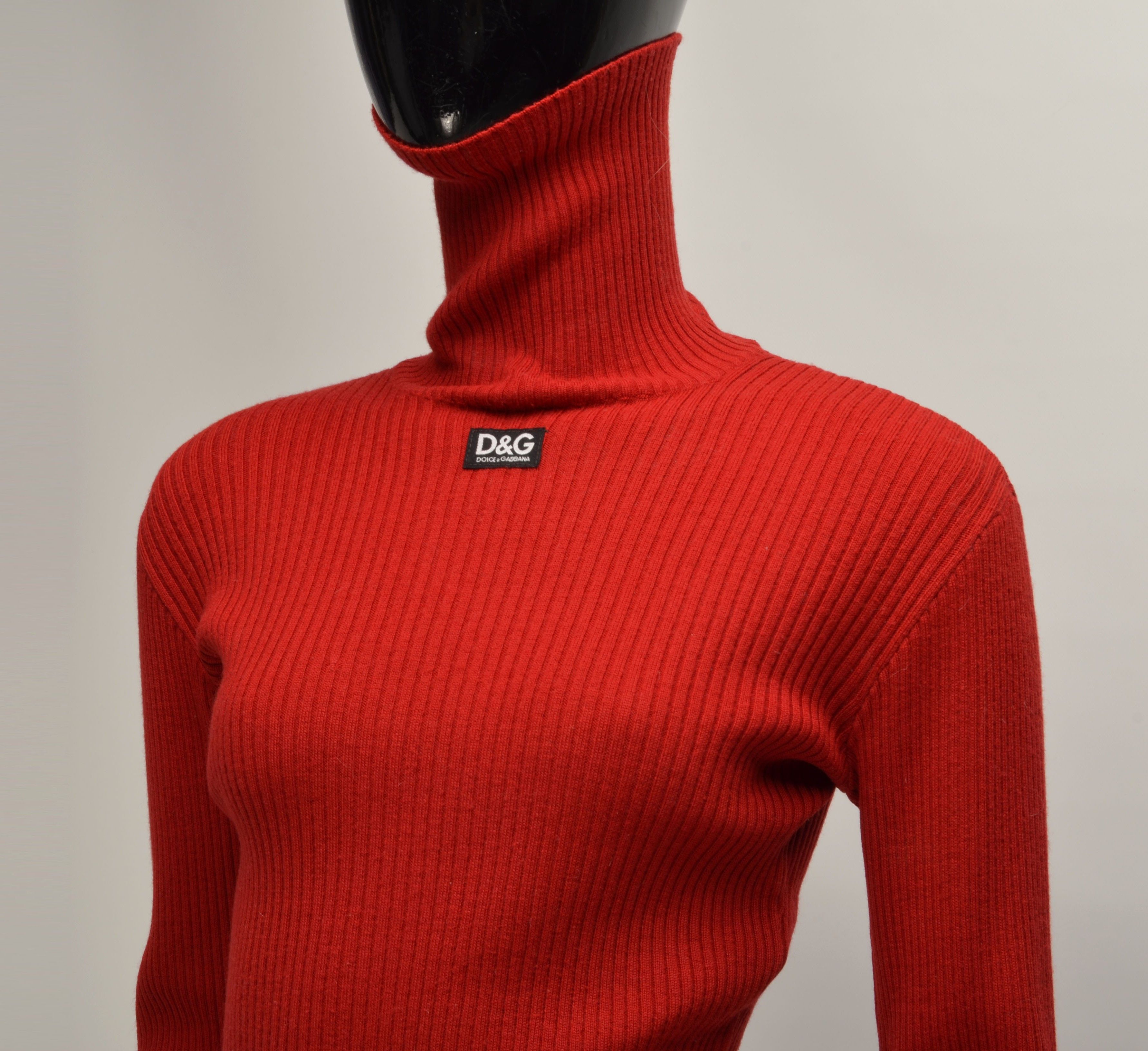 Dolce & Gabbana Vintage Dolce & Gabbana Rib Knit Turtleneck Jumper Size M / US 6-8 / IT 42-44 - 2 Thumbnail