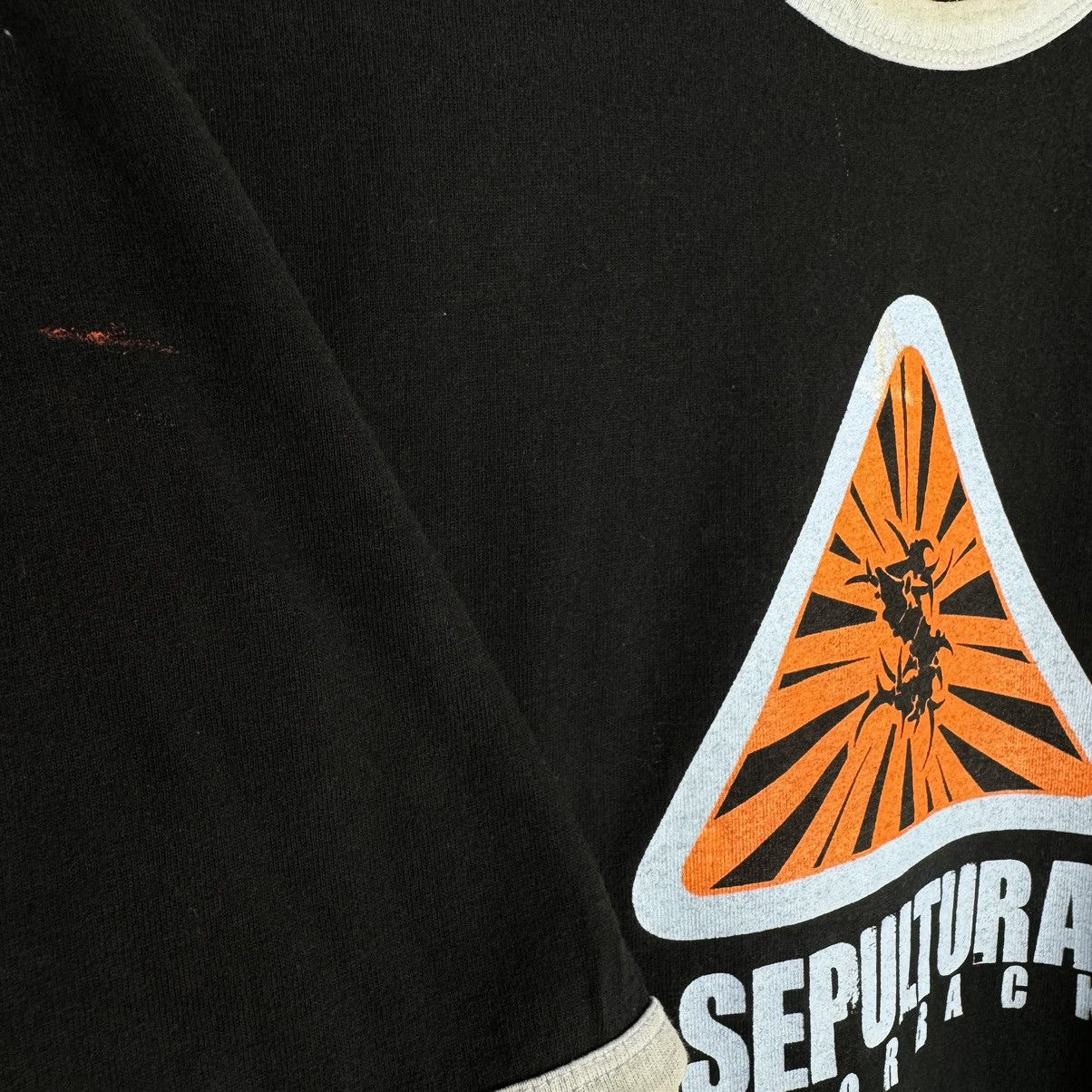 Band Tees Vintage 2003 Sepultura Roorback World Tour Ringer T Shirt Size US XL / EU 56 / 4 - 5 Thumbnail