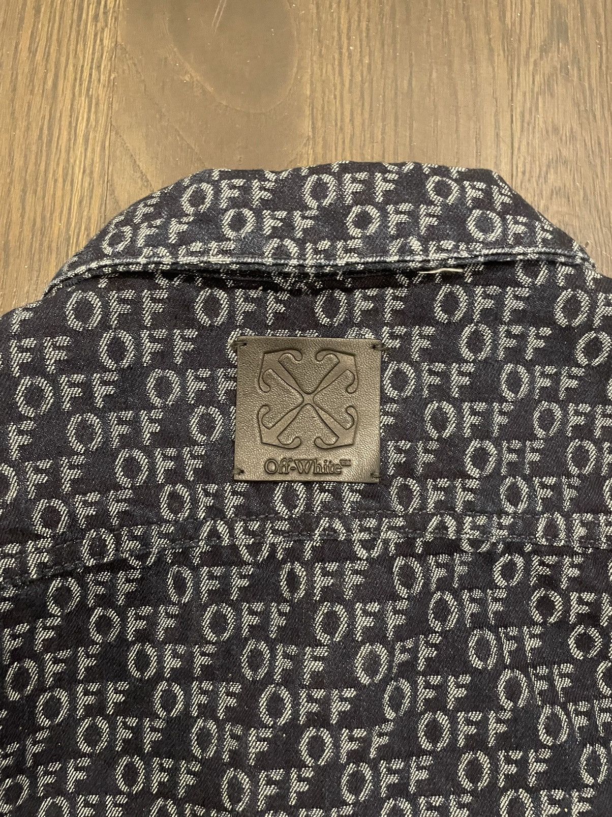 Vintage (2013) OFF-WHITE Round Packet Jacquard Jacket Size US XS / EU 42 / 0 - 5 Thumbnail