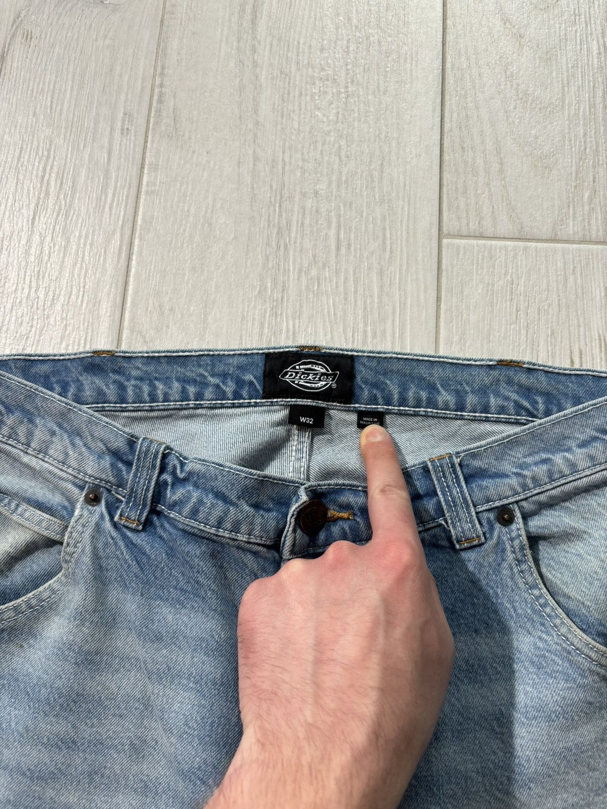 Dickies Dickies Jeans Cargo Washed Denim Workwear Rap Style Size US 32 / EU 48 - 10 Thumbnail