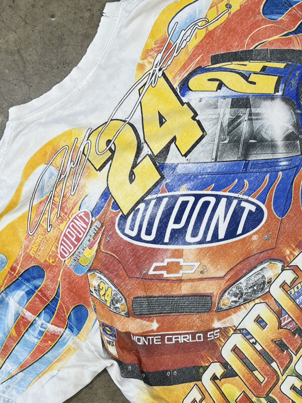 NASCAR Vintage NASCAR 2002 Jeff Gordon Red Flame Du Pont AOP Large Size US L / EU 52-54 / 3 - 1 Thumbnail