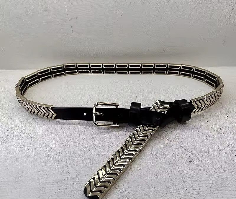 Other Metal PU Leather Hip Hop Streetwear Belt Size ONE SIZE - 3 Thumbnail