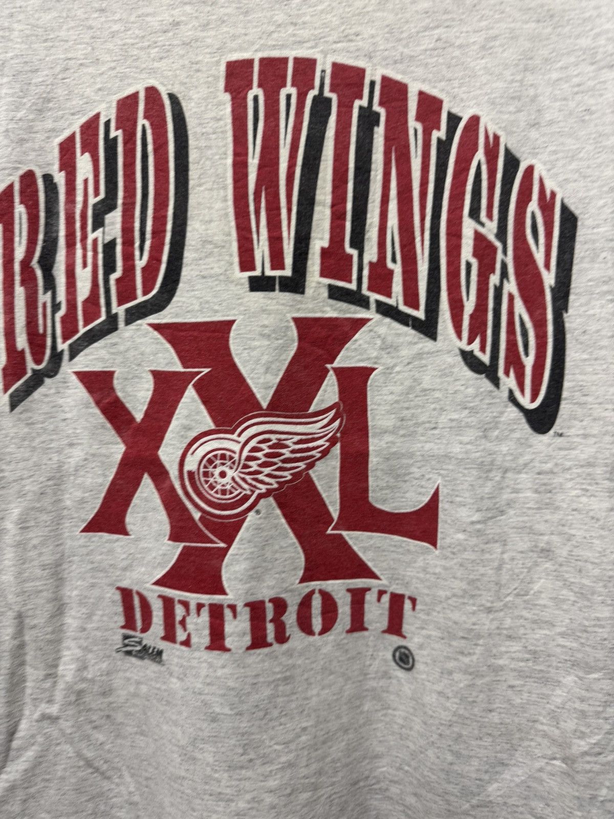 Vintage Vintage Red Wings Detroit Logo Salem Tag T shirt Size US XL / EU 56 / 4 - 2 Thumbnail