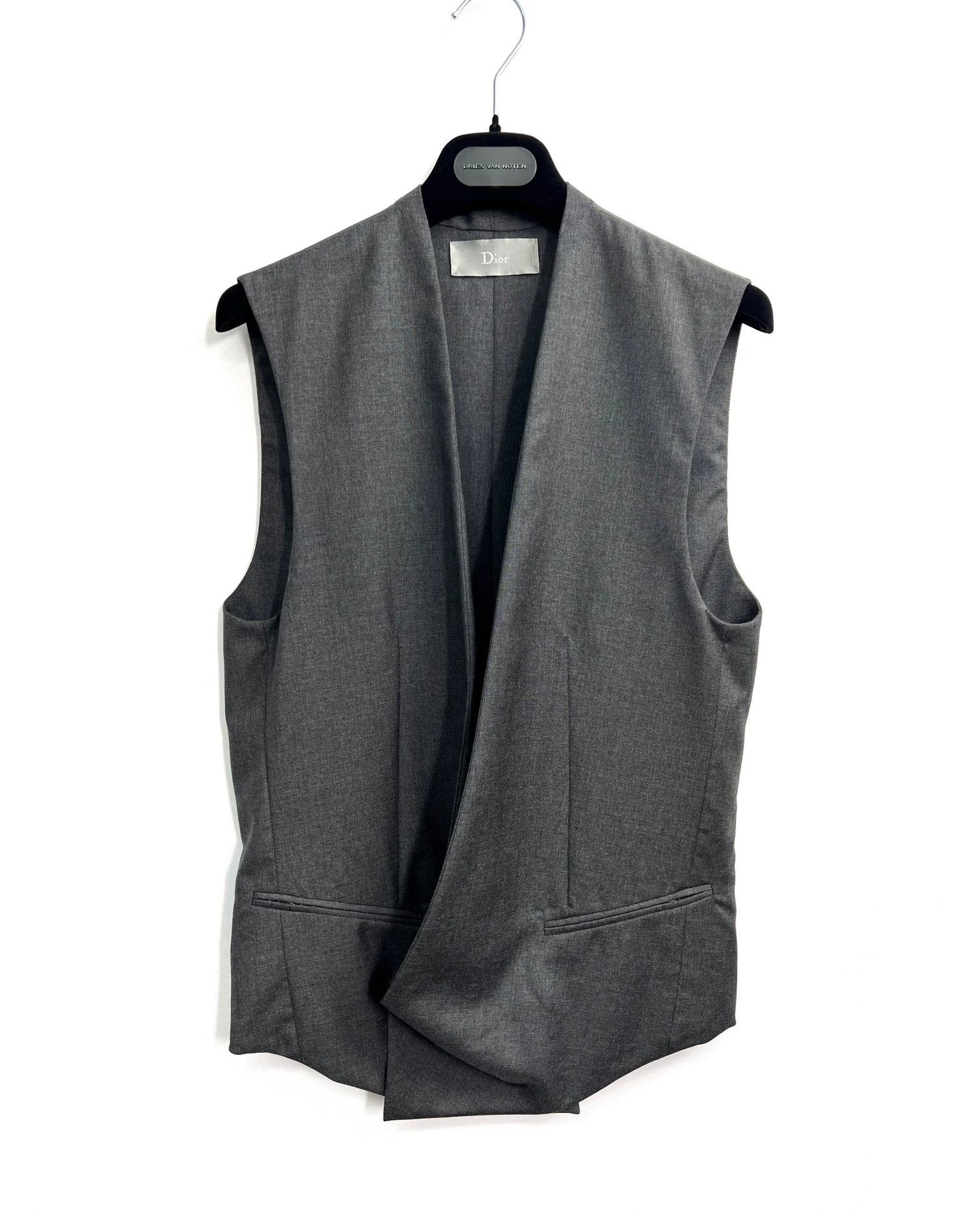 Dior Dior Homme 11SS stand-collar open-front cinched vest 44 Size US S / EU 44-46 / 1 - 1 Thumbnail