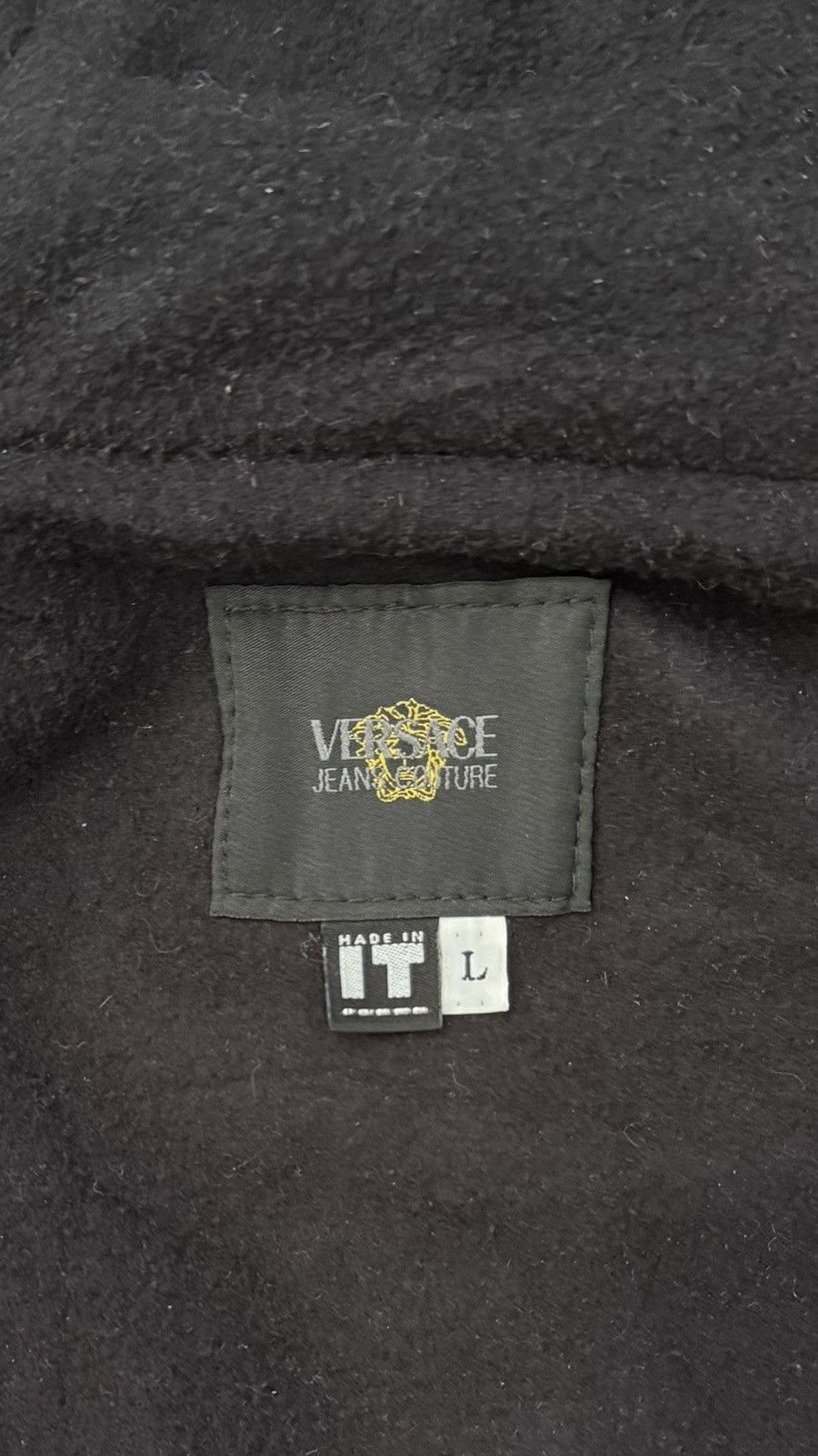 Versace Jeans Couture Vintage Versace Leather Jacket Black Size US L / EU 52-54 / 3 - 13 Thumbnail