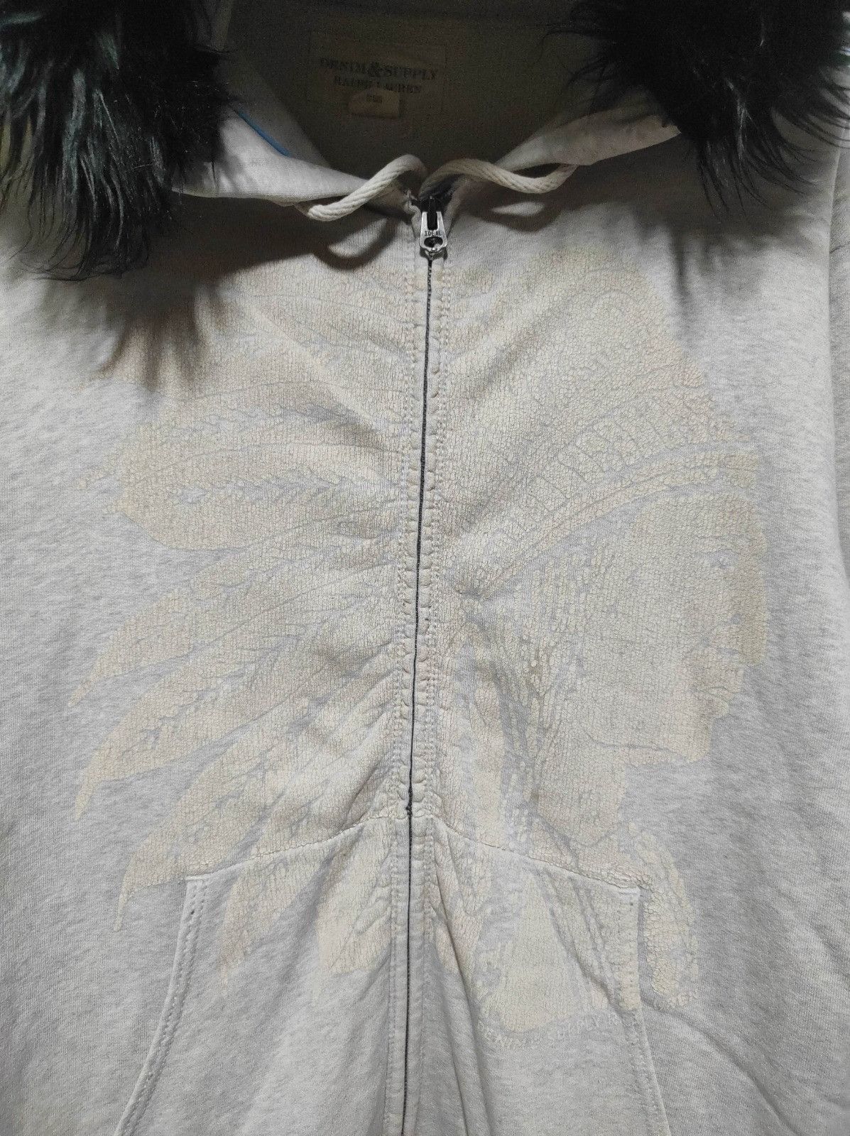 Denim & Supply Ralph Lauren Denim & Supply Ralph Lauren zip fur hoodie LGB style Size US M / EU 48-50 / 2 - 4 Thumbnail