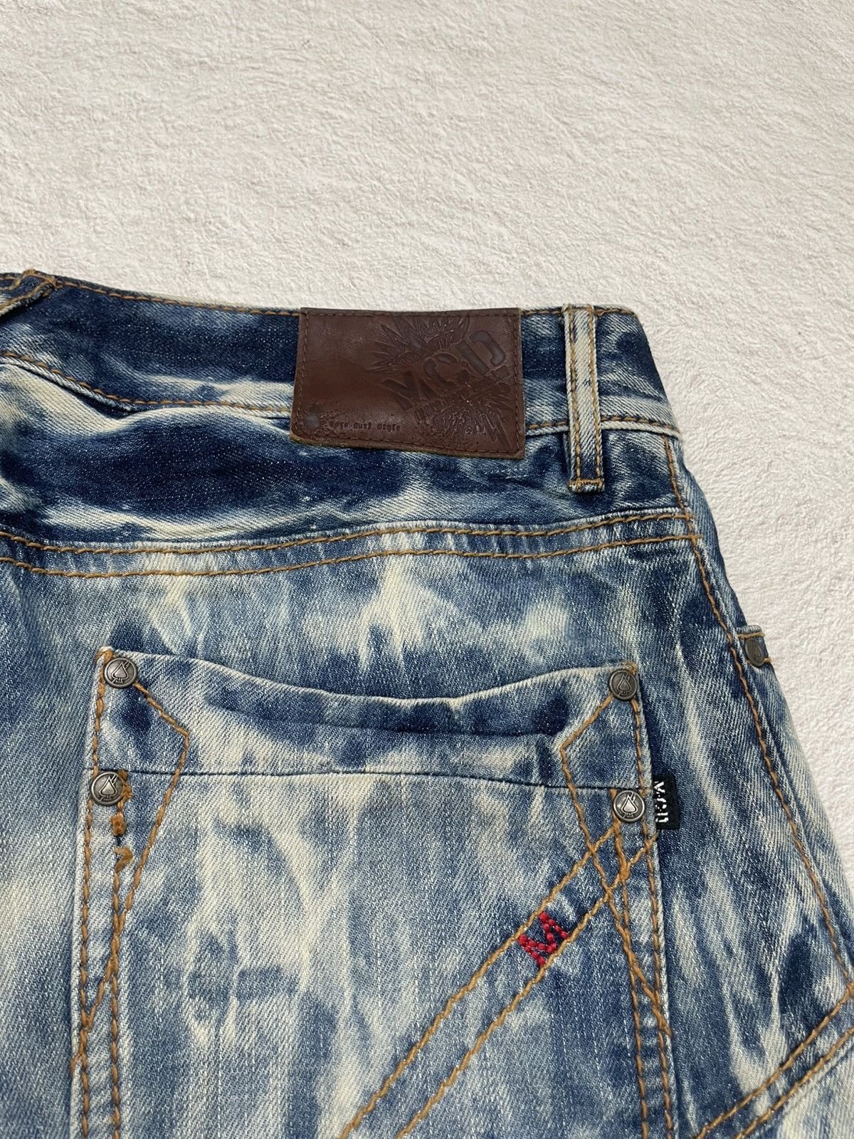 Hysteric Glamour 2000s MCD Acid Wash Vintage Embroidered Y2K Size US 32 / EU 48 - 10 Thumbnail