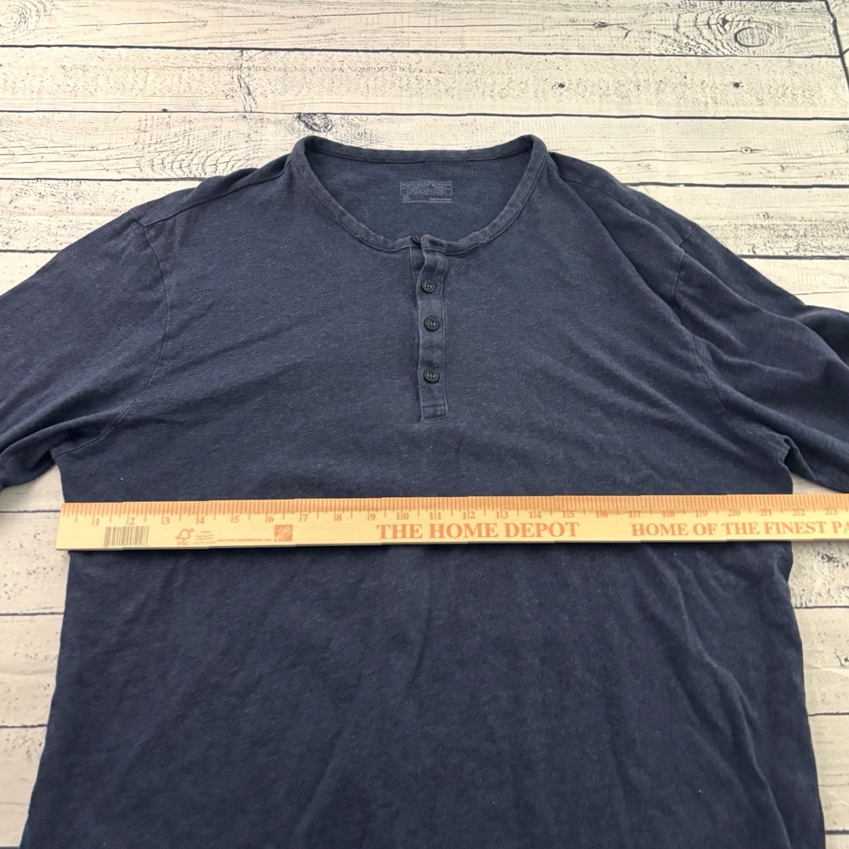 Patagonia Patagonia Shirt Button-Up Long Sleeve Daily Henley Men's XL Blue Size US XL / EU 56 / 4 - 4 Thumbnail