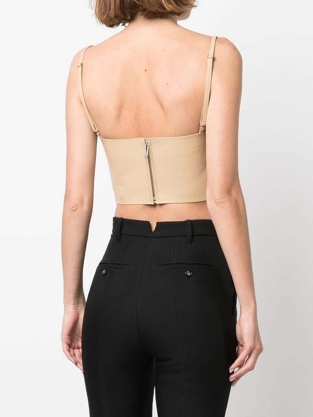 Off-White o1y1225 Crop Top in Beige Size XS / US 0-2 / IT 36-38 - 4 Thumbnail