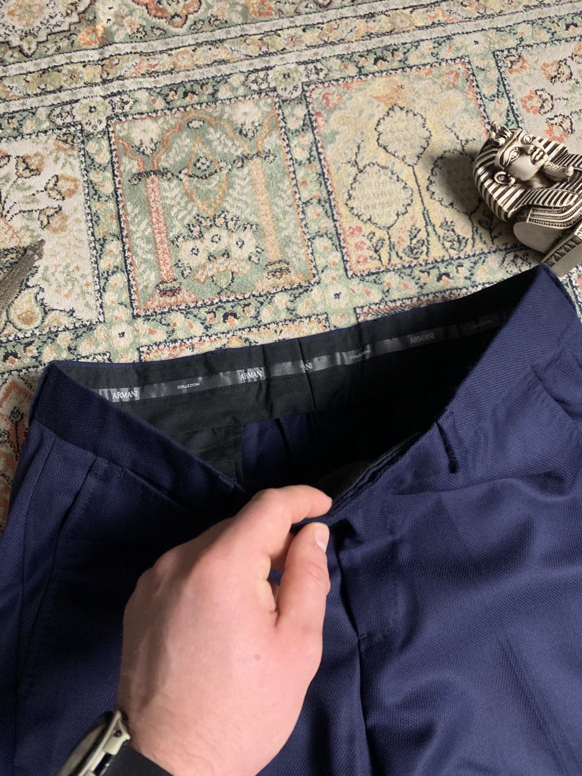 Armani × Armani Collezioni × Giorgio Armani Armani Collezioni Vintage Mens Trousers pants Size US 36 / EU 52 - 7 Thumbnail