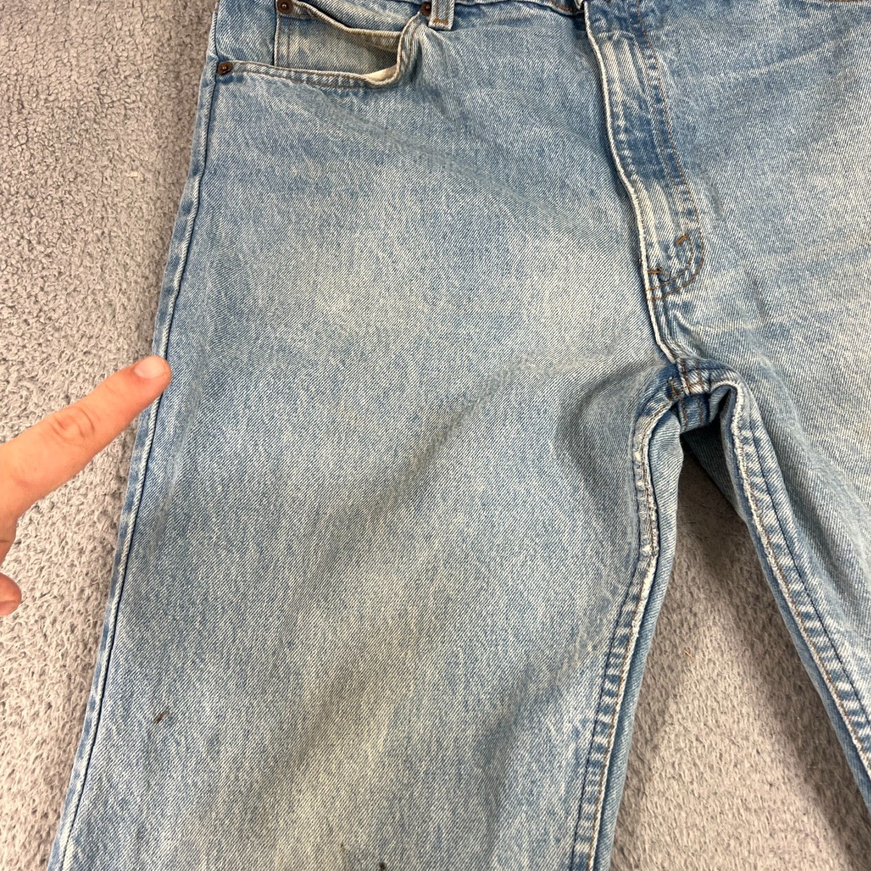 Levi's VINTAGE Levi's Jeans Mens 38x32 Blue Denim 40509-0214 Straight 5-Pocket Logo USA 90s/Levis 40509 Men Size US 38 / EU 54 - 7 Thumbnail