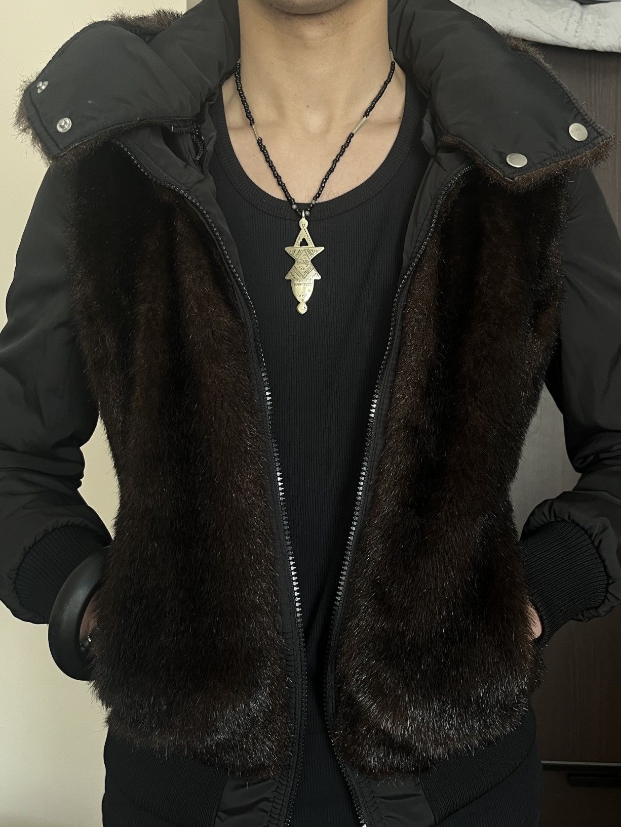 Other Miss Sixty Faux Fur Jacket With Detachable Hoodie Size US S / EU 44-46 / 1 - 1 Thumbnail