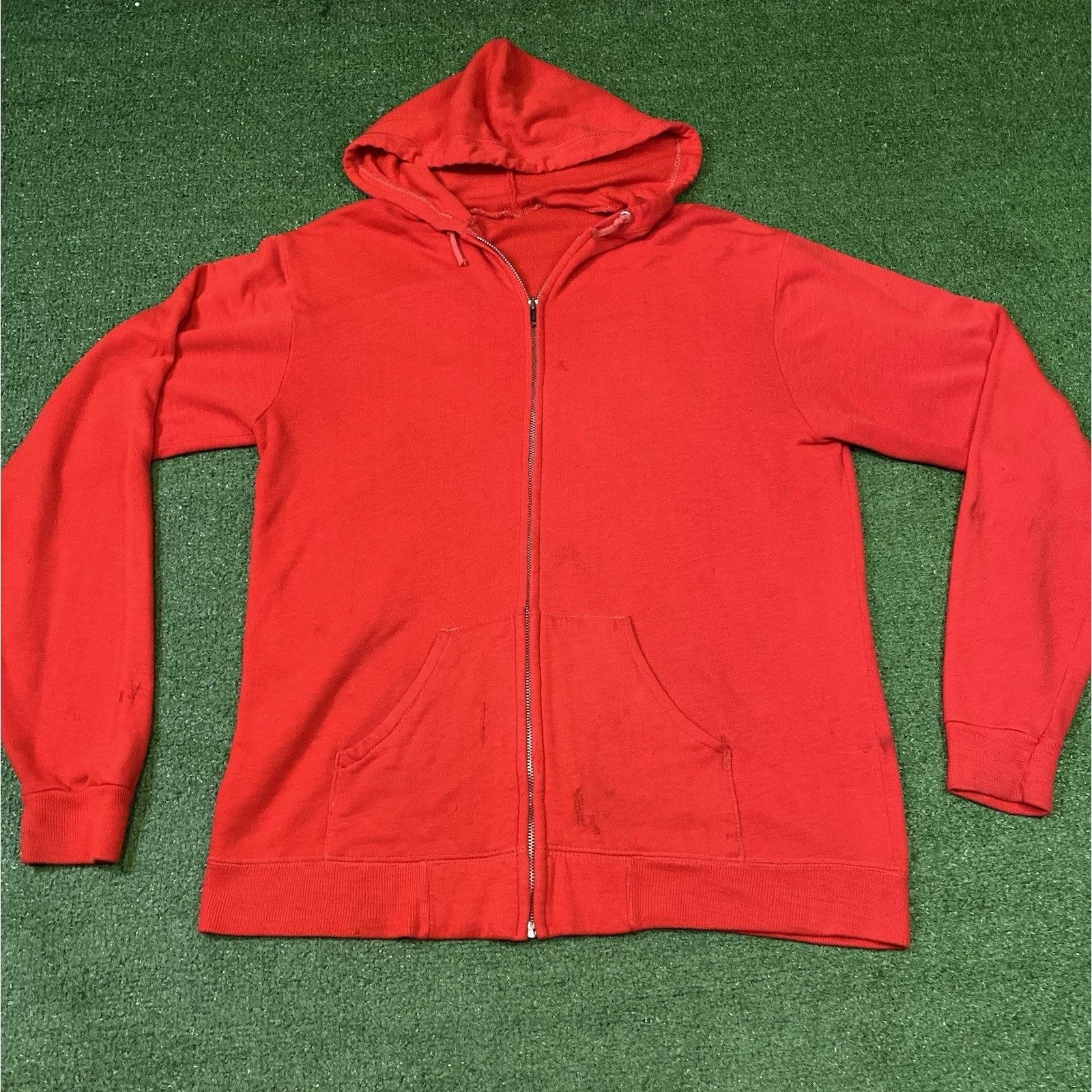 Other RARE Vintage 70s Custom Snoopy Flexing Red Repaired ZipUp Ho Size US L / EU 52-54 / 3 - 3 Thumbnail