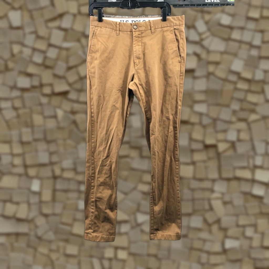 Vintage US Polo Assn Slim Straight Chino Pants Mens Size 32 Beige Brown Size US XS / EU 42 / 0 - 1 Thumbnail
