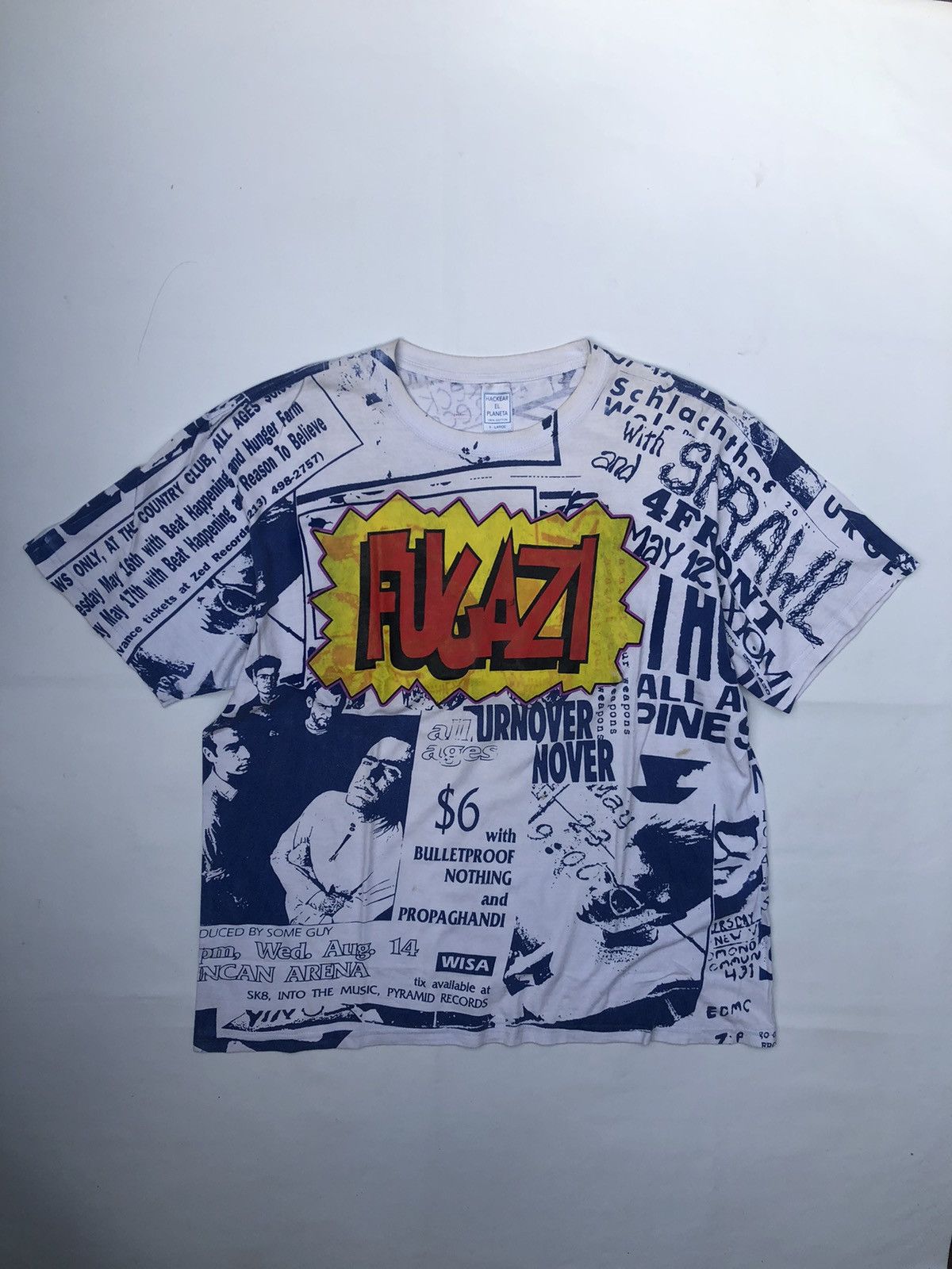 Vintage 90s Centre Clease Japan Punk Fugazi shirts buy Graphic Shirts Streetwear Size L-XL