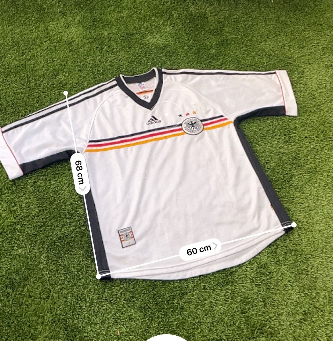 Adidas Germany 1998 World Cup Home Football Jersey Vintage Adidas Size US XL / EU 56 / 4 - 5 Thumbnail