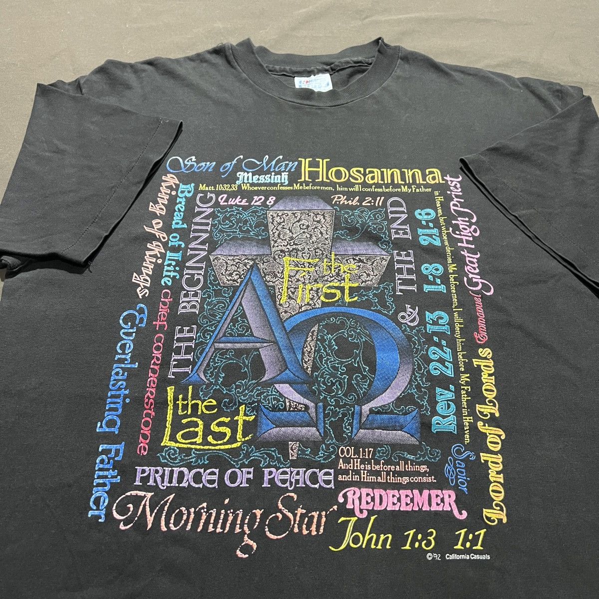 Vintage Vintage 90s Jesus God Holy Bible Promo Tee L Graphic Size US L / EU 52-54 / 3 - 2 Thumbnail