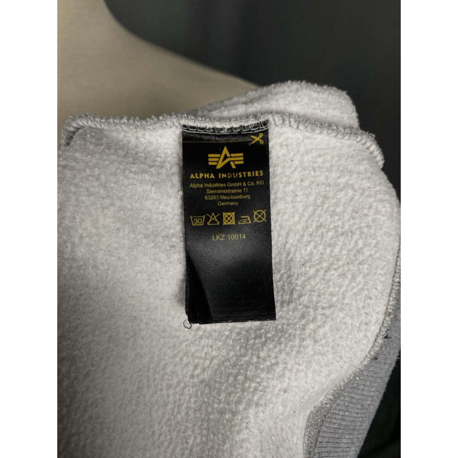 Alpha Industries Alpha Industries x Nasa Men's Big Logo Gray Crewneck Sweater Size US S / EU 44-46 / 1 - 13 Thumbnail