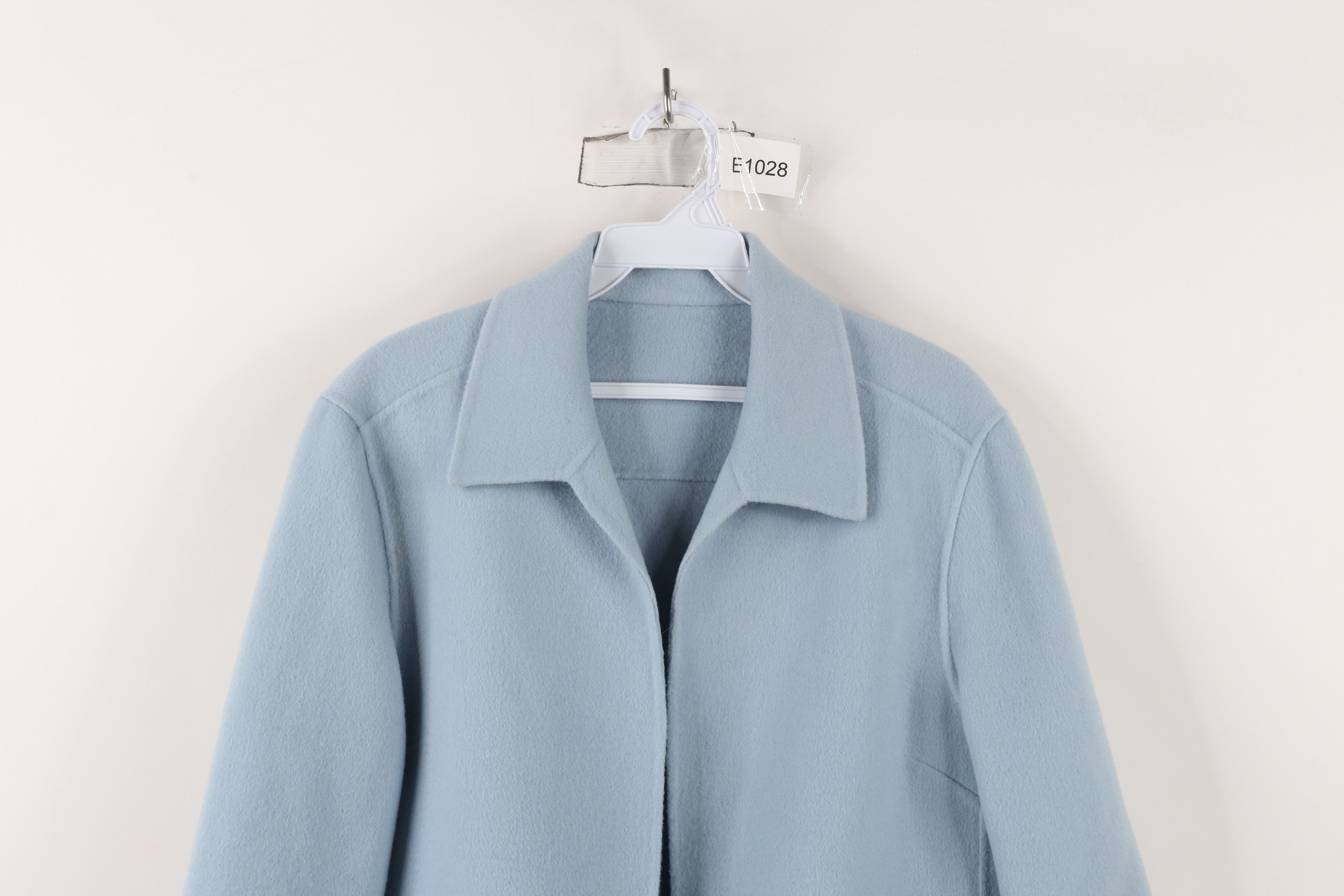 Vintage Vintage 90s Streetwear Wool Open Front Blazer Jacket Blue Size L / US 10 / IT 46 - 2 Thumbnail