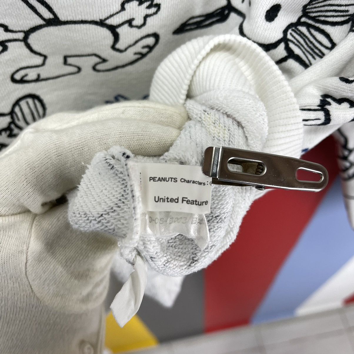 Peanuts Vintage SNOOPY Crew Neck Sweatshirt #1458/AY Size M / US 6-8 / IT 42-44 - 8 Thumbnail