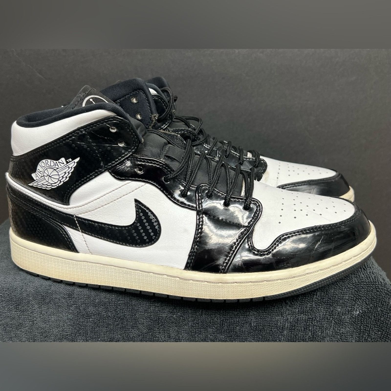 Jordan Brand Nike Air Jordan 1 Mid SE All Star Carbon Fiber Mens Size 12 Size US 12 / EU 45 - 2 Thumbnail