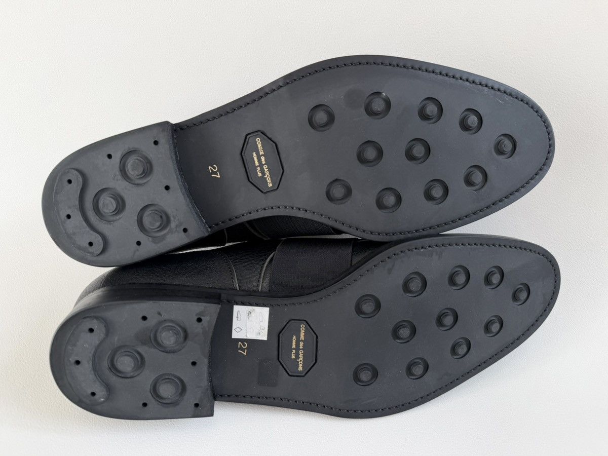 Comme des Garcons Black Leather ‘Elastic Strap’ Derby Shoes Size US 9 / EU 42 - 17 Thumbnail