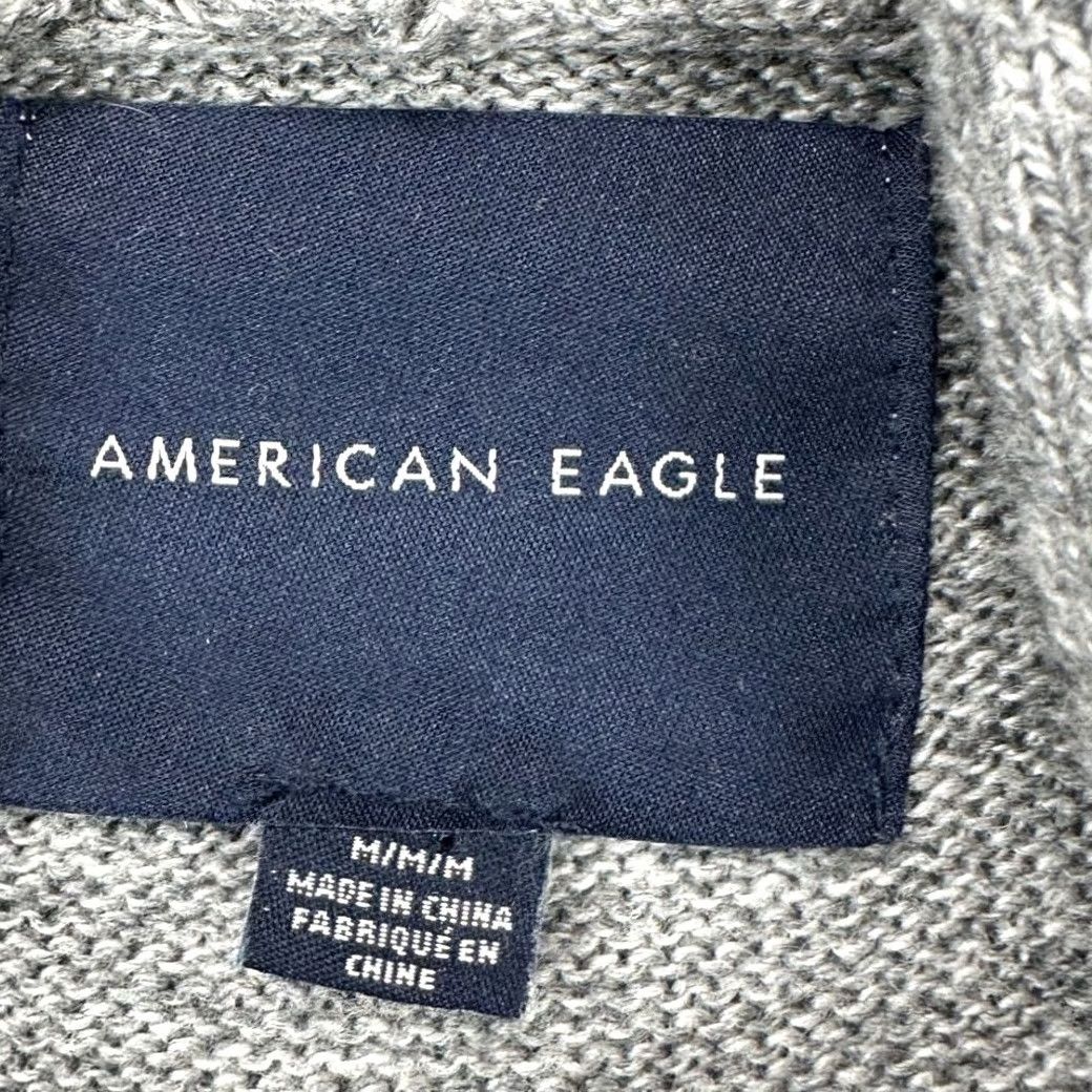 Vintage American Eagle Hoodie Sweater Mens Medium Gray Wool Blend Aztec Southwestern Knitted Pullover Hooded Knit Pattern Aztec Shirt Sweatshirt Courtroom? Size US M / EU 48-50 / 2 - 5 Thumbnail
