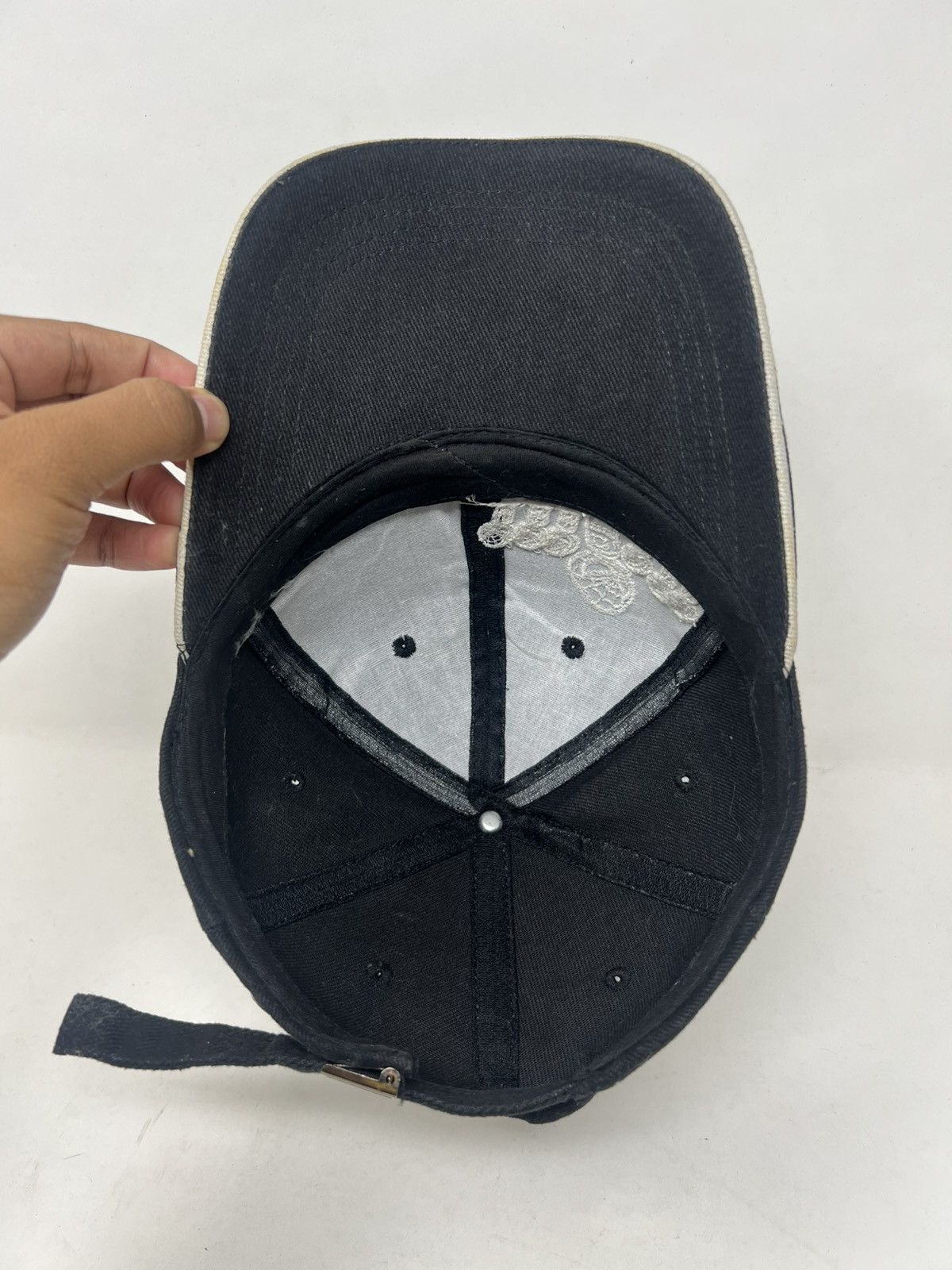Japanese Brand Spider Embroidered Black Hat Cap Size ONE SIZE - 7 Thumbnail