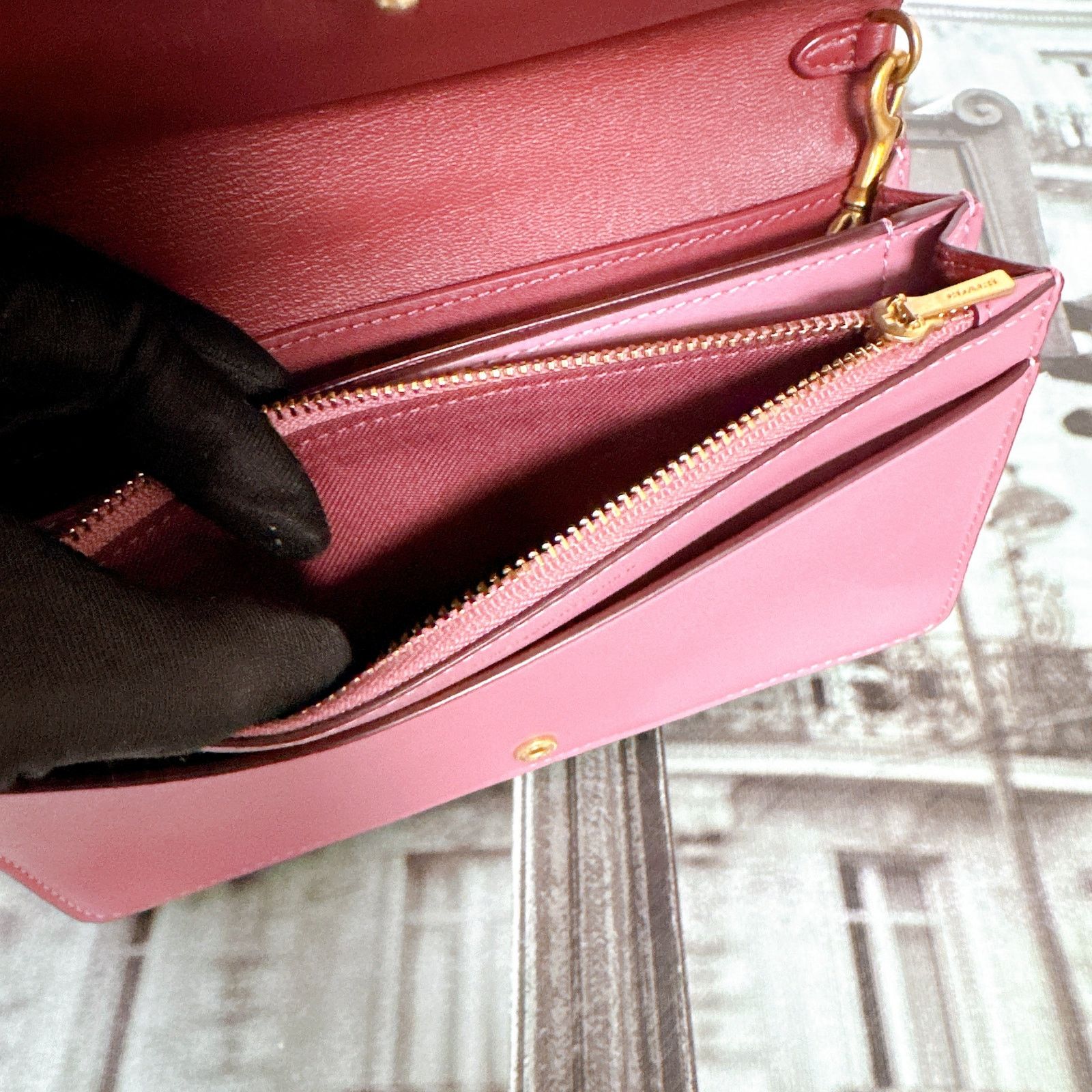 Coach Coach 27247 Callie Foldover Chain Clutch IN ROSE Size ONE SIZE - 7 Thumbnail