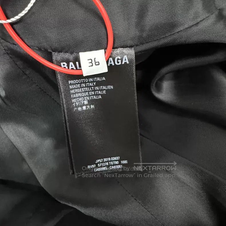 Balenciaga Balenciaga Black Sequined Waterdrop Blazer Size XS / US 0-2 / IT 36-38 - 6 Thumbnail