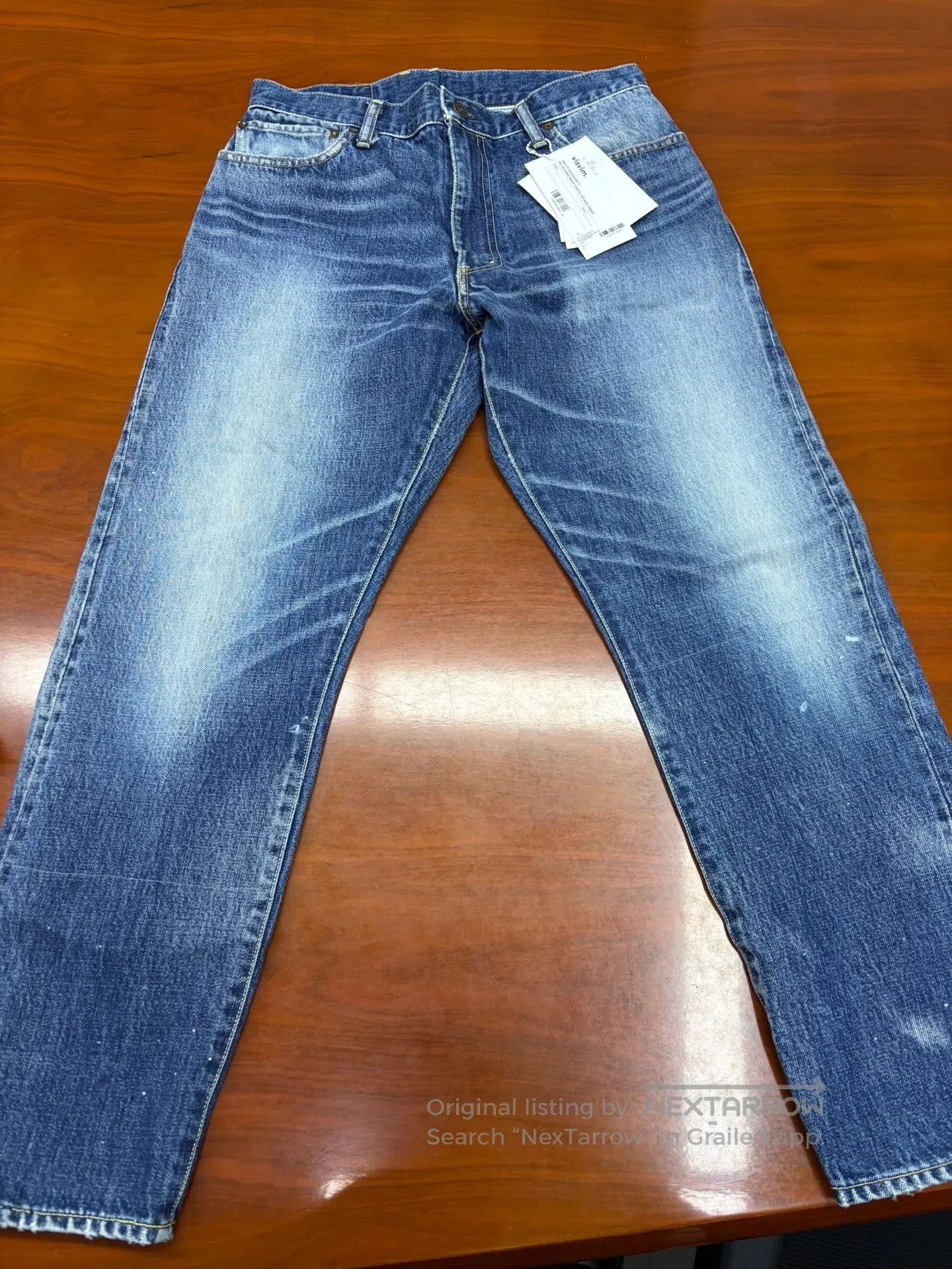 Visvim Visvim Journeyman Tacked DMGD Jeans. Size US 26 / EU 42 - 1 Thumbnail