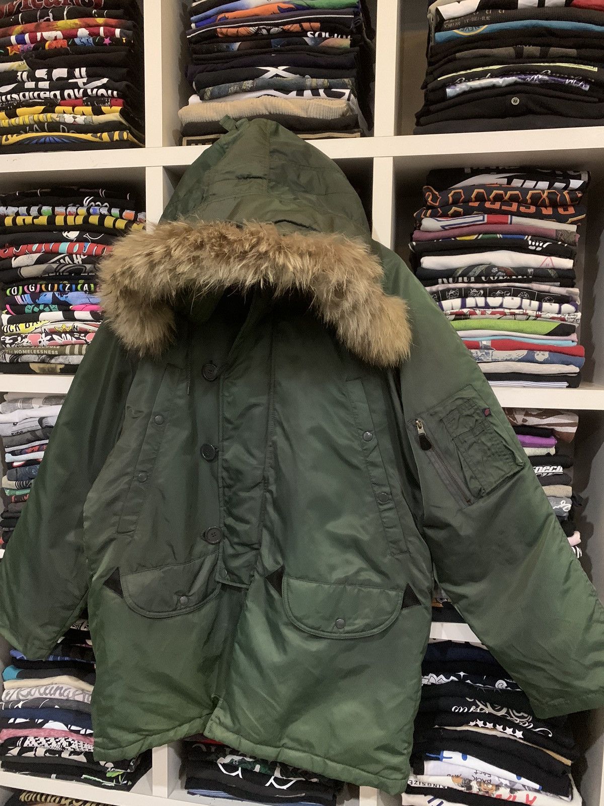 Japanese Brand Circumcise Skateboards Fur Hoodie Parka Size US XL / EU 56 / 4 - 4 Thumbnail