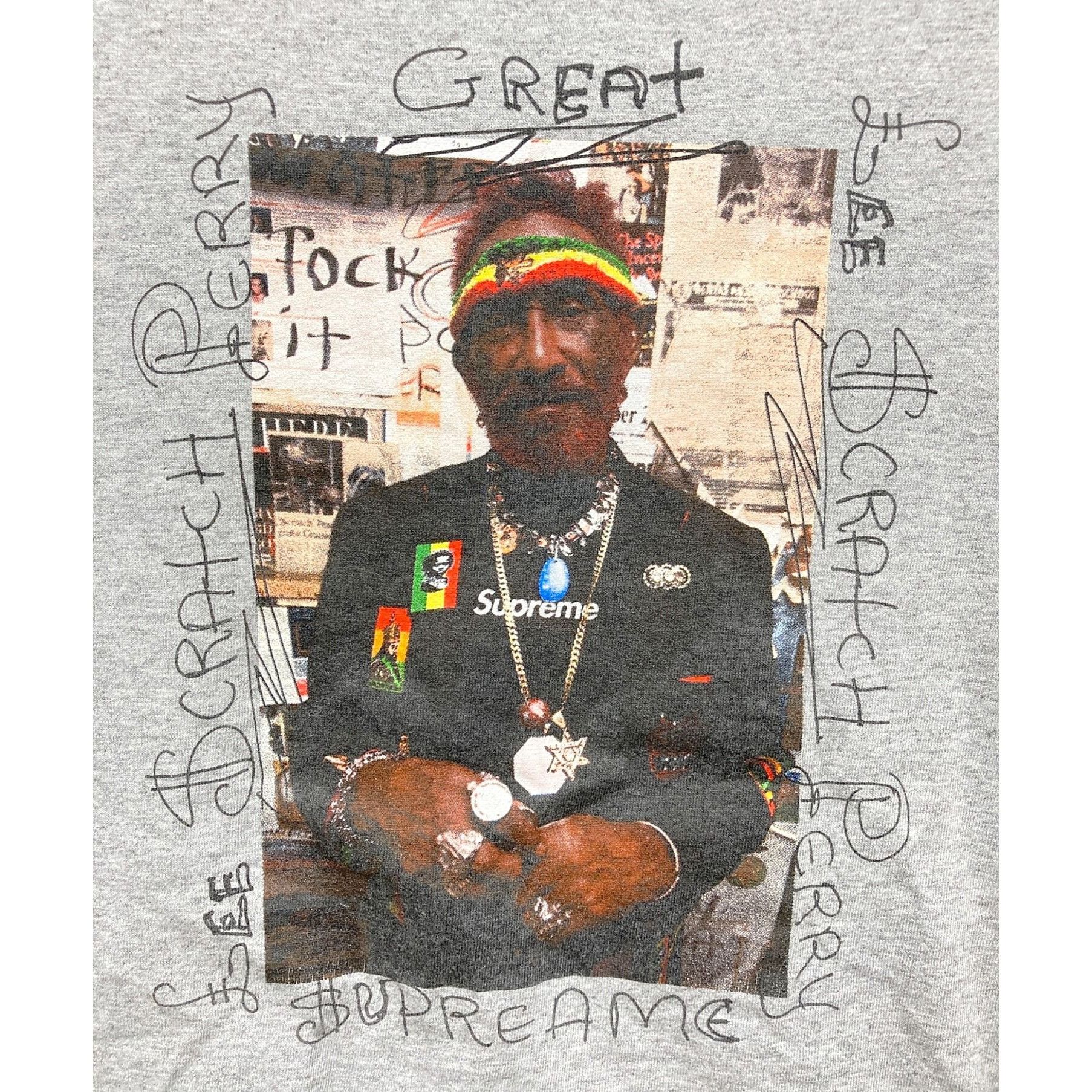 Supreme SUPREME 10SS Lee Scratch Perry Photo T-shirt Light Gray M Size US M / EU 48-50 / 2 - 4 Thumbnail