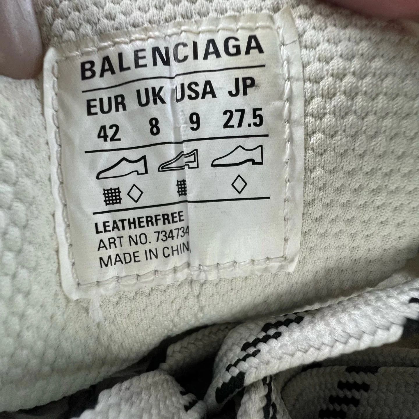 Balenciaga Balenciaga 3XL White Red Blue Colorblock 42 Size US 9 / EU 42 - 8 Thumbnail