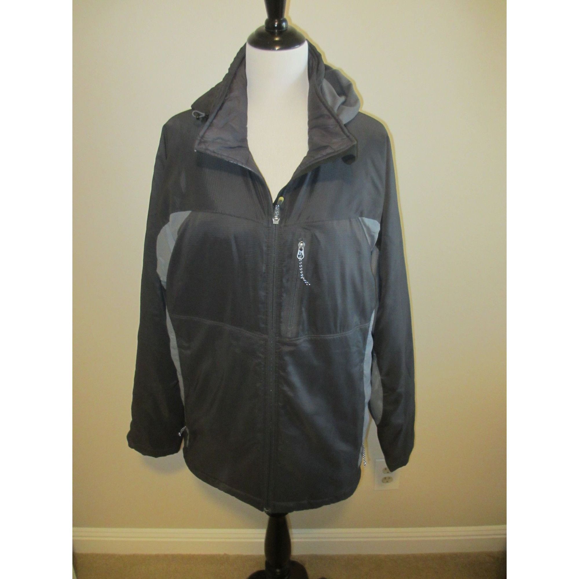 Rei Mens REI XL Gray Insulated Hooded Jacket With Zip Pockets & Size US XL / EU 56 / 4 - 1 Thumbnail