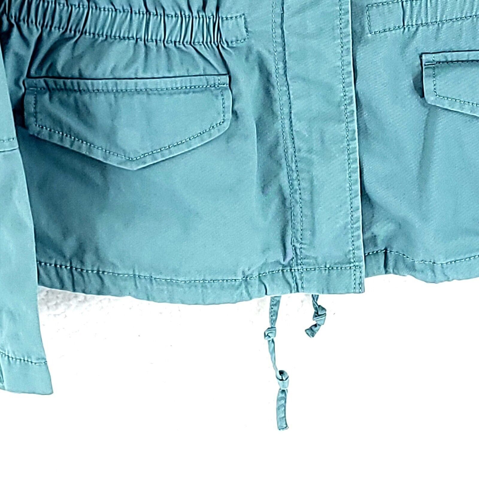 Ann Taylor Ann Taylor Loft Teal 4 Pocket Front Jacket Collared Full Zip Size M / US 6-8 / IT 42-44 - 4 Thumbnail