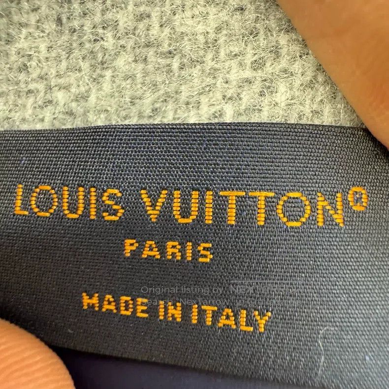 Louis Vuitton Louis Vuitton Grey logo wool scarf Size ONE SIZE - 3 Thumbnail