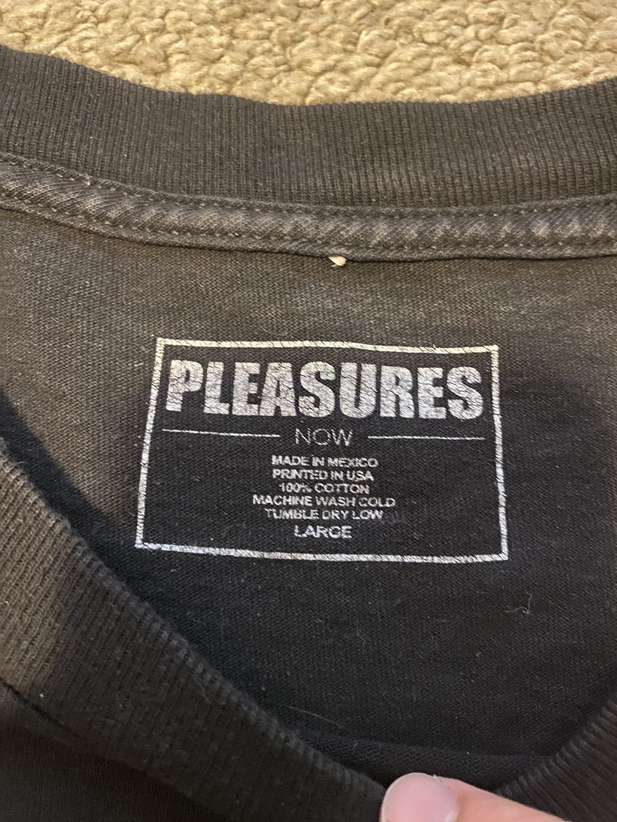 Pleasures Pleasure Black and Green T-Shirt Size US L / EU 52-54 / 3 - 3 Thumbnail