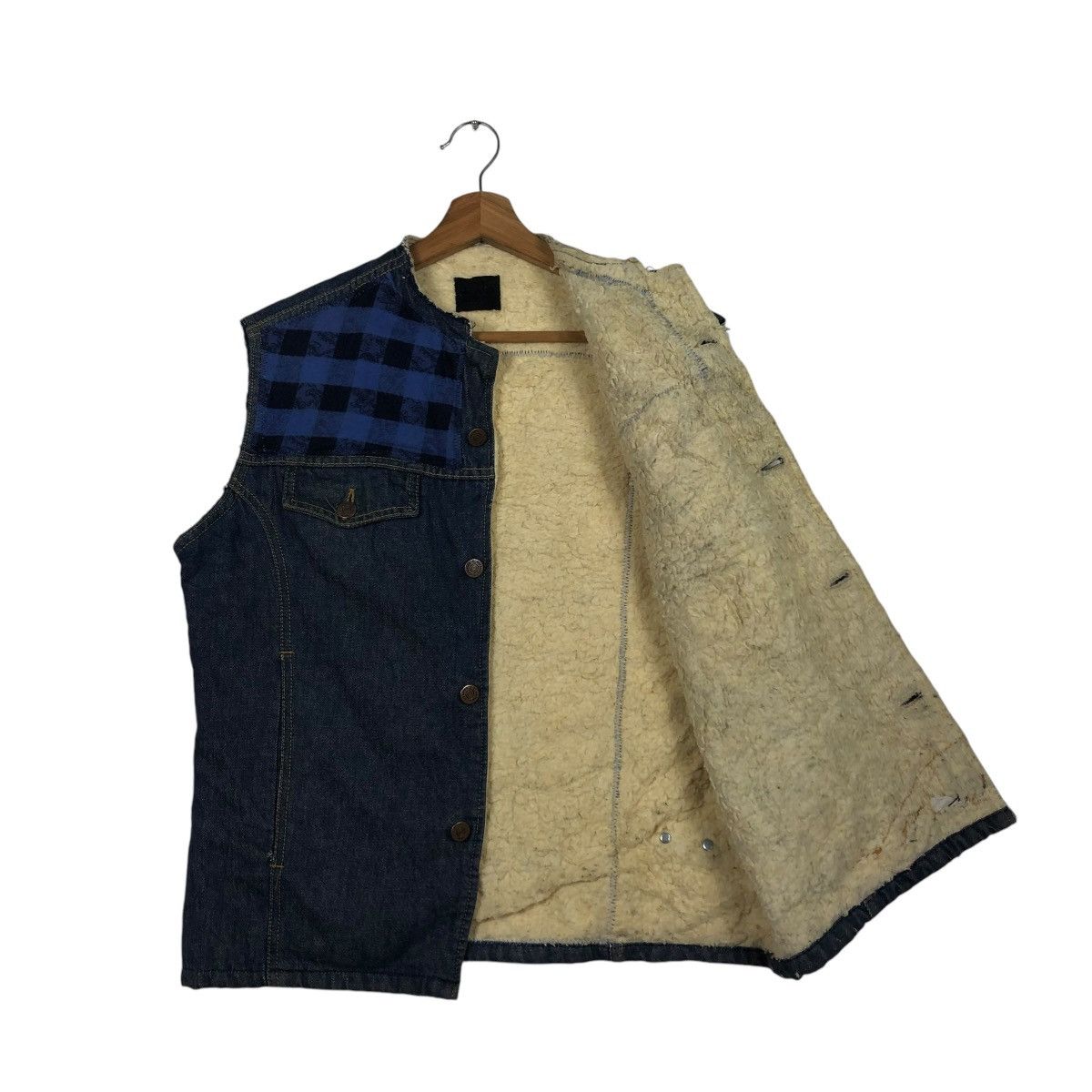 Vintage 🔥VINTAGE DENIM CHORE VEST JACKET ROEBUCKS ISSEY MIYAKE Size US M / EU 48-50 / 2 - 13 Thumbnail