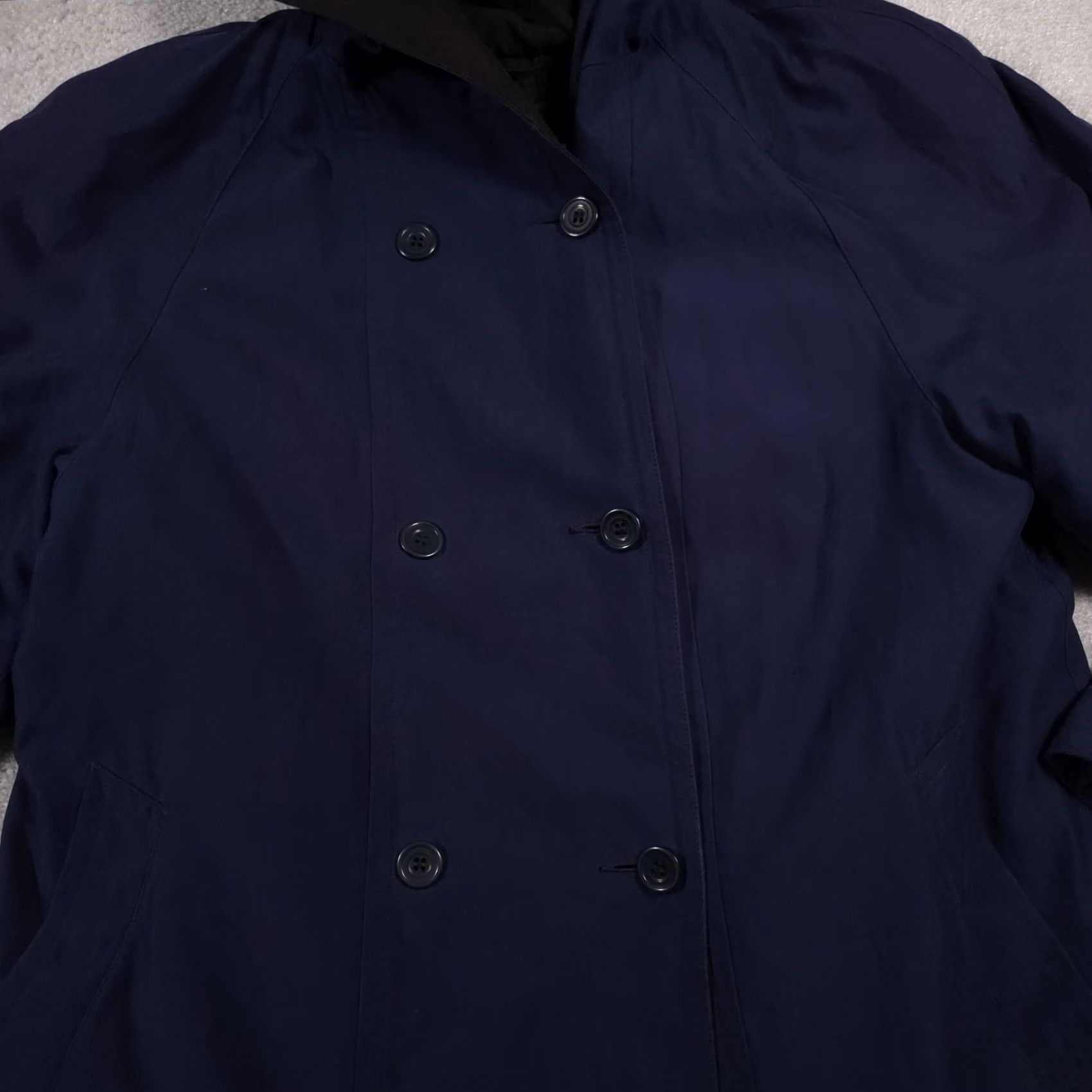 Jones New York VINTAGE Jones New York Coat Womens 16R Hooded Trench Double Breasted 90s Size XXL / US 16-18 / IT 52-54 - 3 Thumbnail