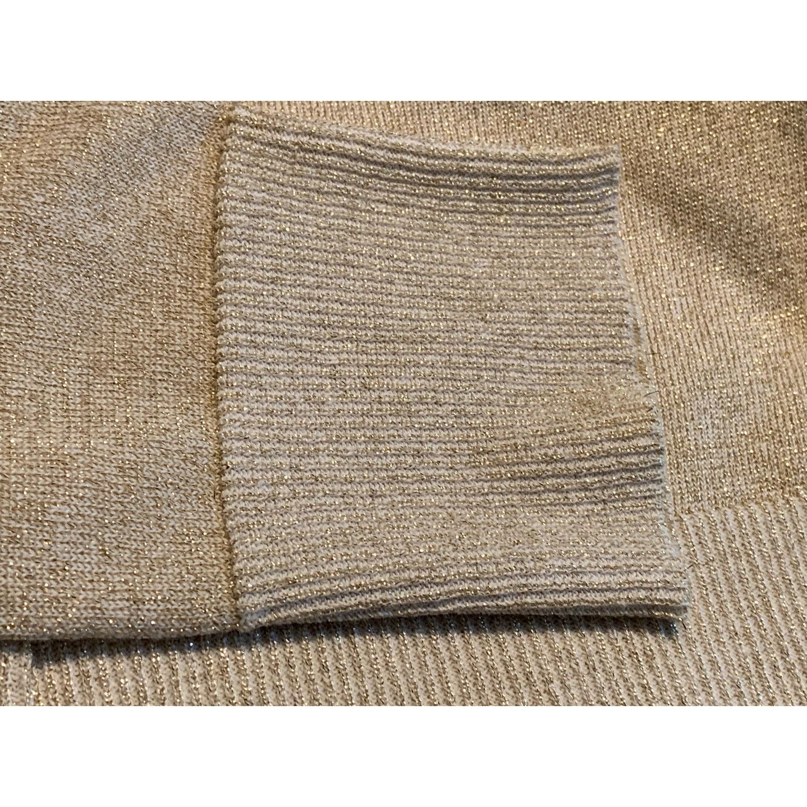 Other Nue Options Women's Medium Sweater Gold Sequins Long Sleeve Size M / US 6-8 / IT 42-44 - 10 Thumbnail
