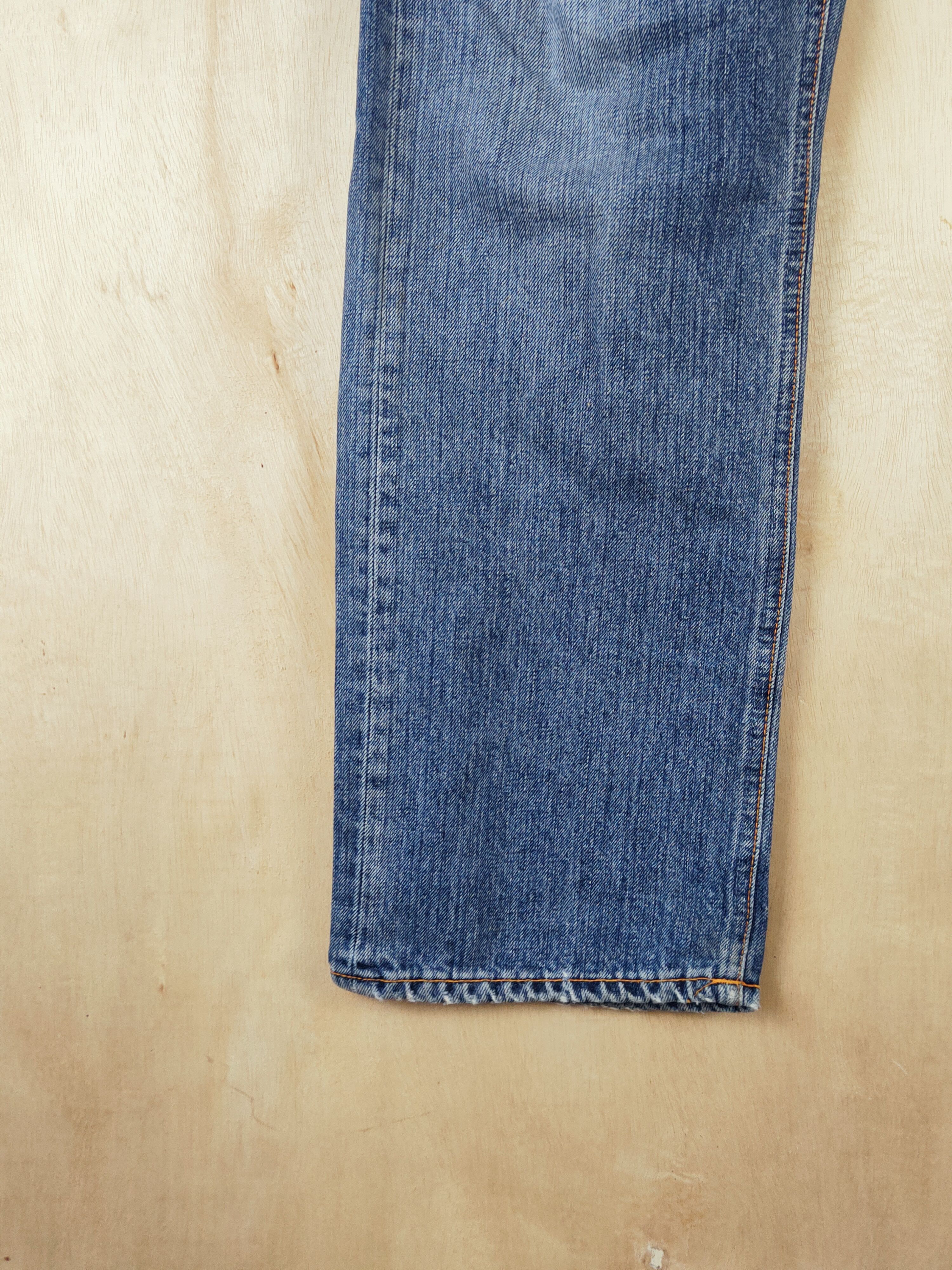 Japanese Brand Nudie Jeans Blue Distressed Ripped Jeans #S2667 Size US 34 / EU 50 - 4 Thumbnail
