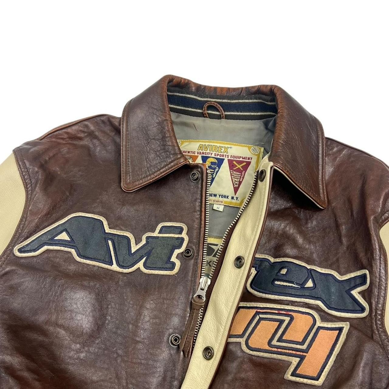 Avirex Vintage Avirex Hockey All Star Goalers Leather Jacket Small Size US S / EU 44-46 / 1 - 3 Thumbnail