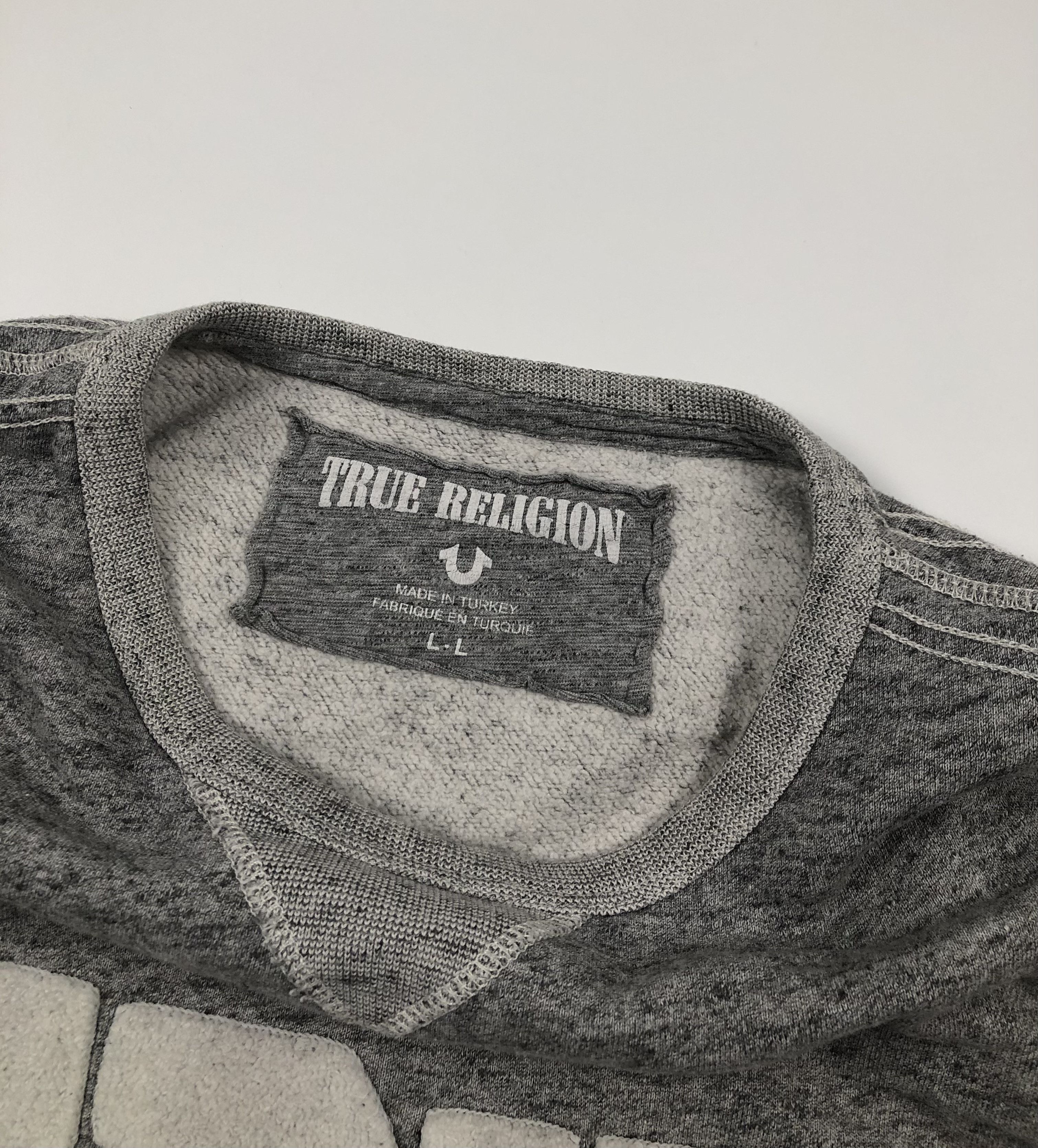 True Religion True Religion Felt True Logo Crew Sweatshirt Size US L / EU 52-54 / 3 - 5 Thumbnail